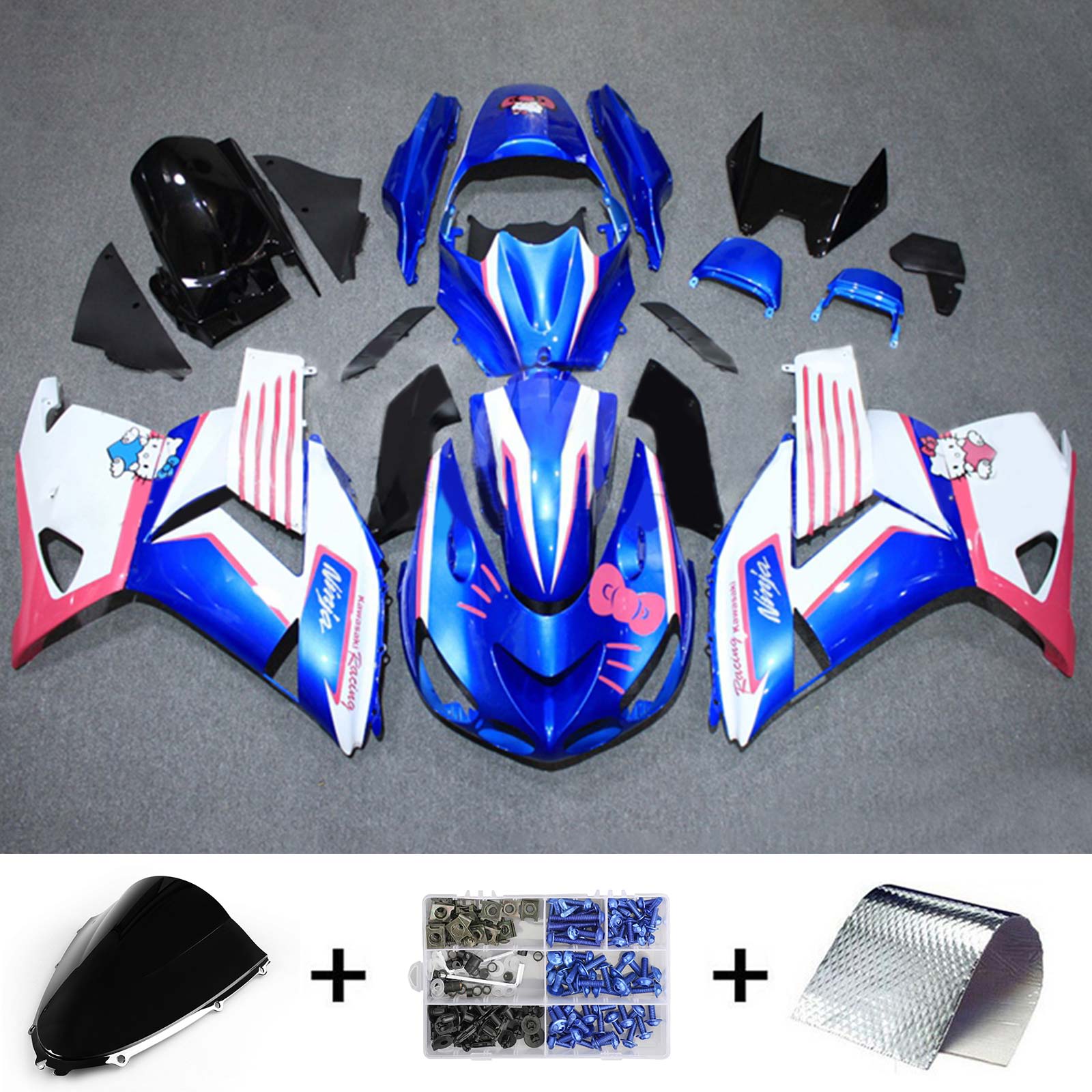 2006-2011 Kawasaki ZX14R Fairing Kit Bodywork Plastic ABS