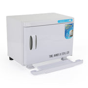 UV Sterilizer Box 23L Hot Towel Warmer Cabinet Facial Salon Beauty Equipment