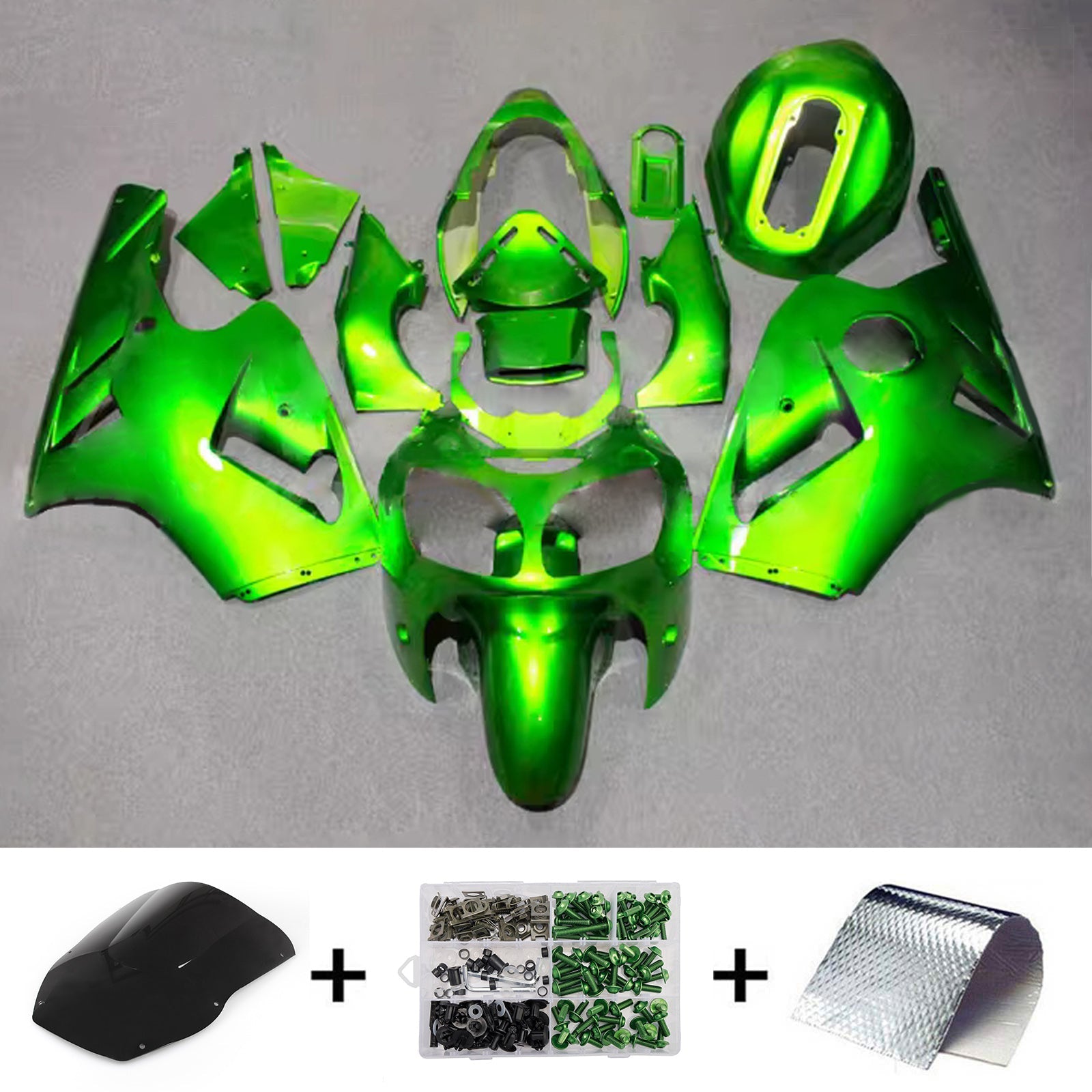 Injection Fairing Kit Bodywork Plastic ABS fit For Kawasaki ZX12R 2000-2001