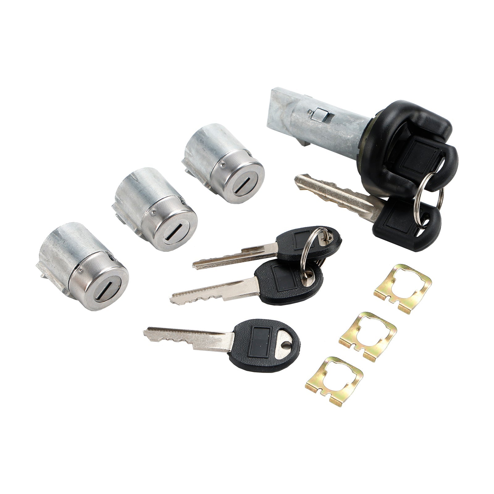 Ignition Switch Cylinder & 3 Door Lock Set W/2 Keys For Suburban Tahoe 98-1999