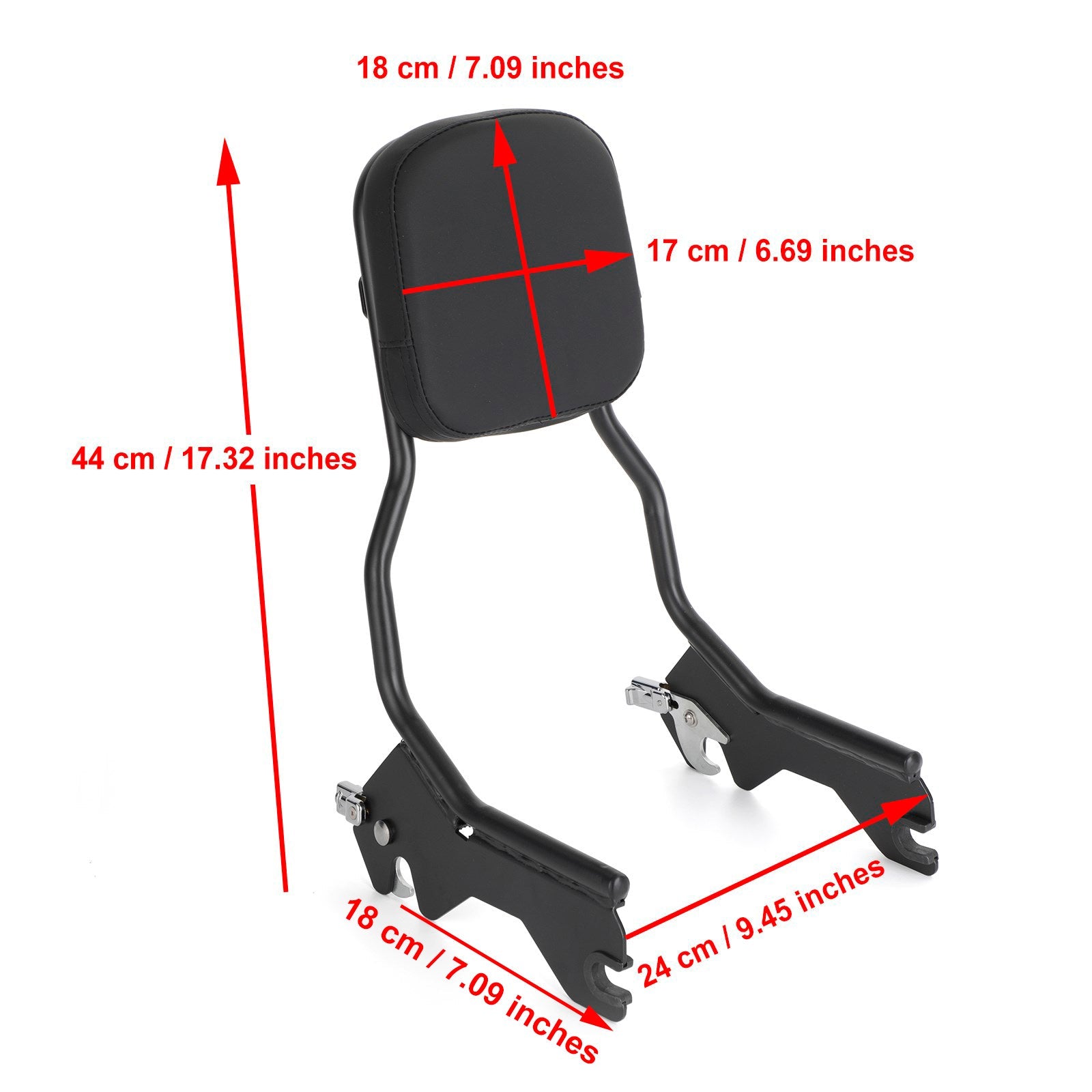 Passenger Backrest fit for Deluxe Heritage Classic Softail Slim FLSL 2018-2020