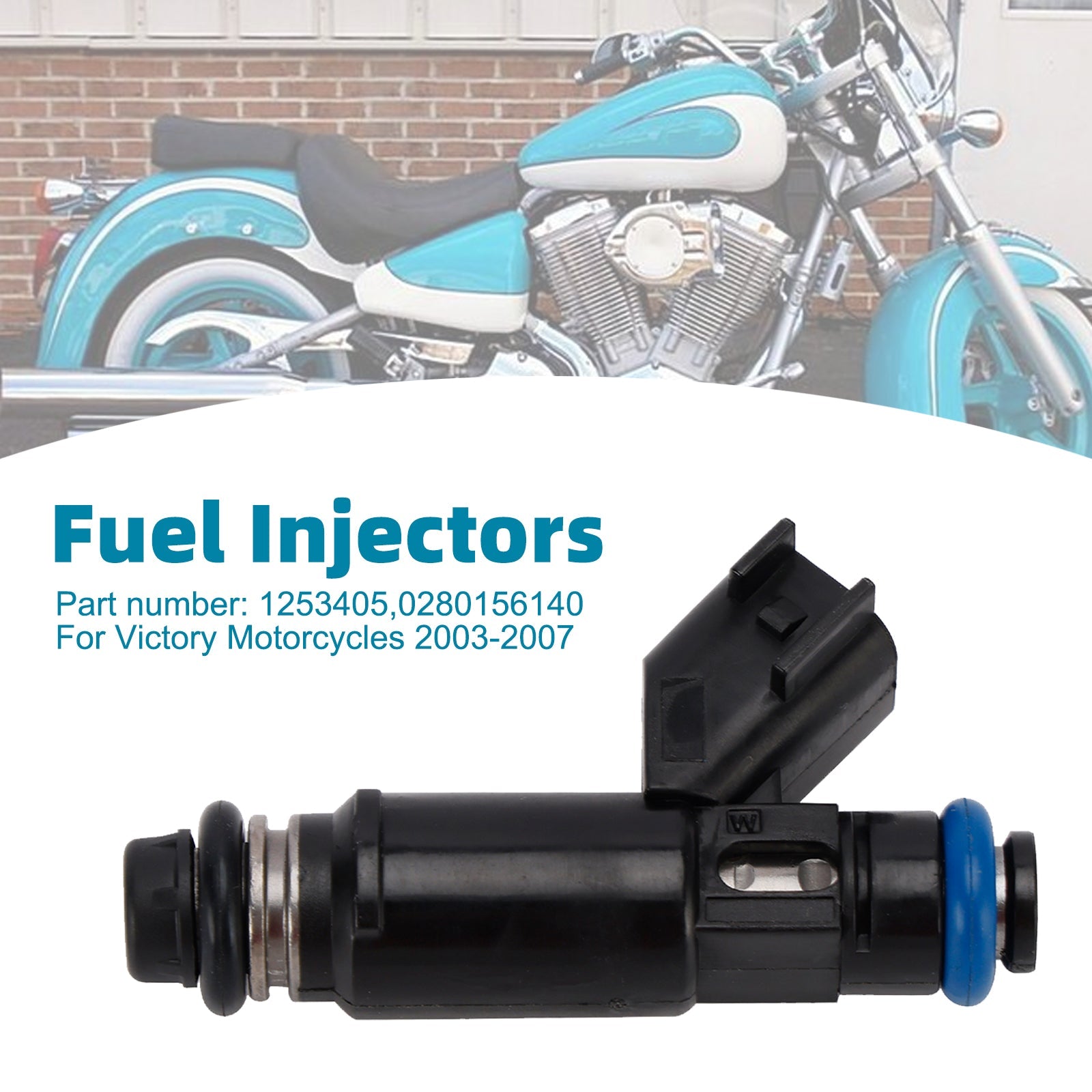 Fuel Injectors 1253405 0280156140 For Victory Motorcycles 2003-2007