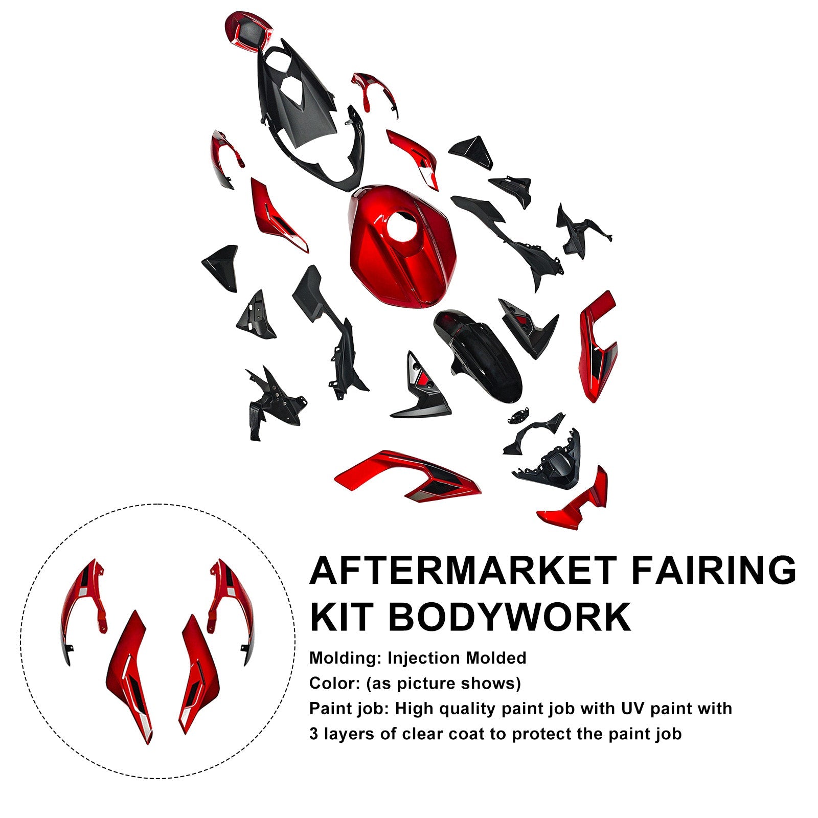 Injection Bodywork Fairing Kit for Street Triple 765 R/RS 2023-2025