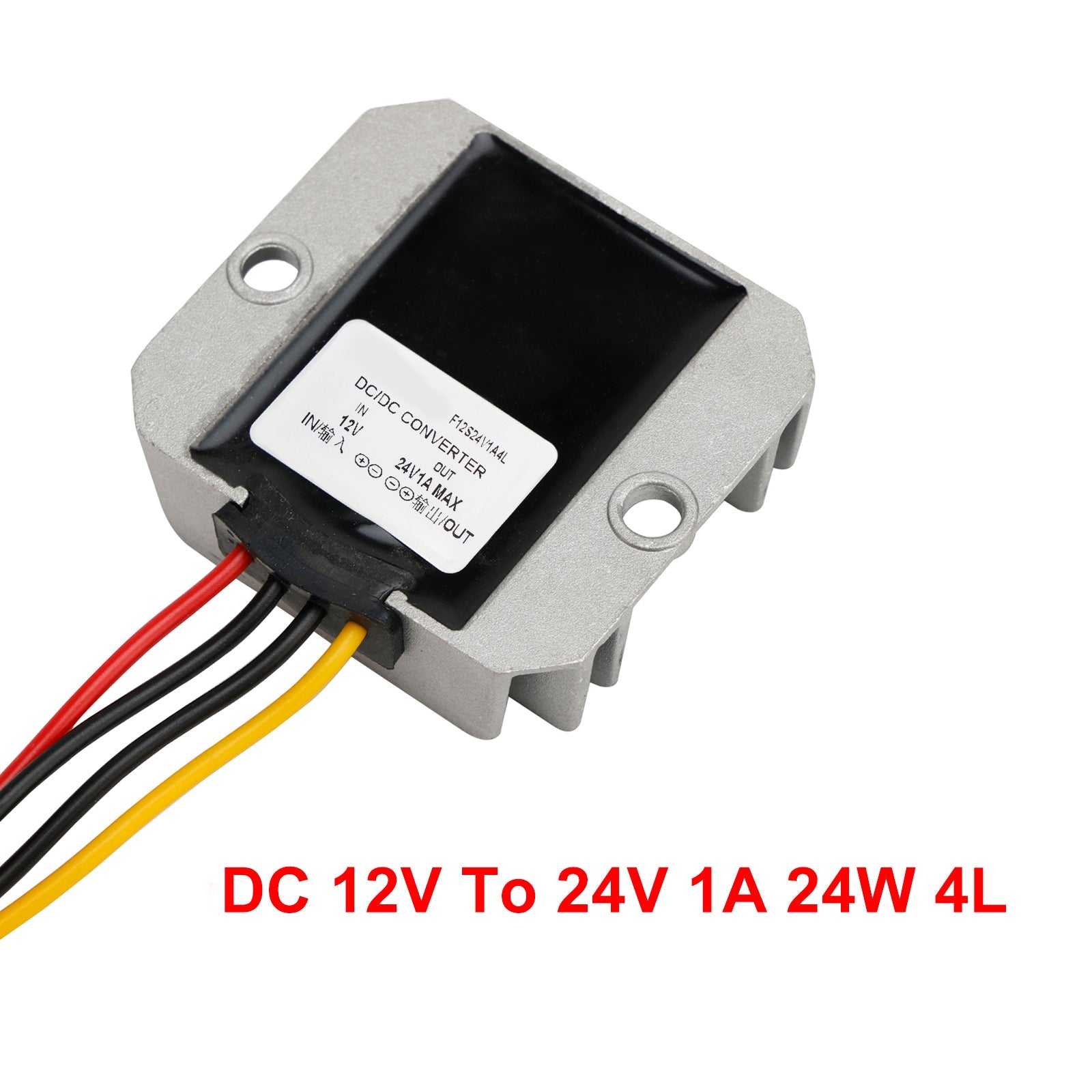 Waterproof DC 12V to 24V 1A 24W Step-Up Power Supply Converter Regulator