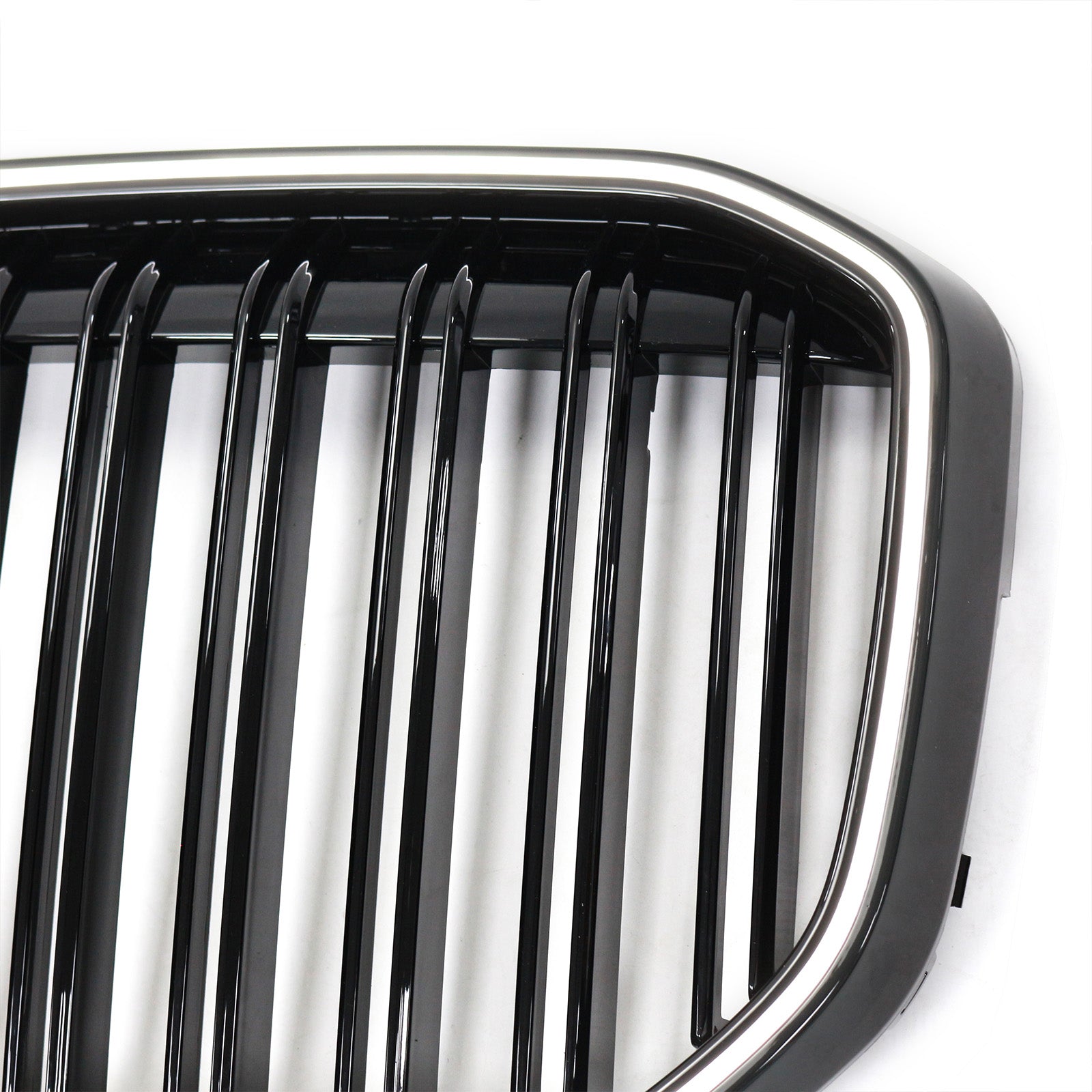 2019-2022 Fit BMW X7 G07 Double Slat Gloss Black Front Kidney Grill Grille