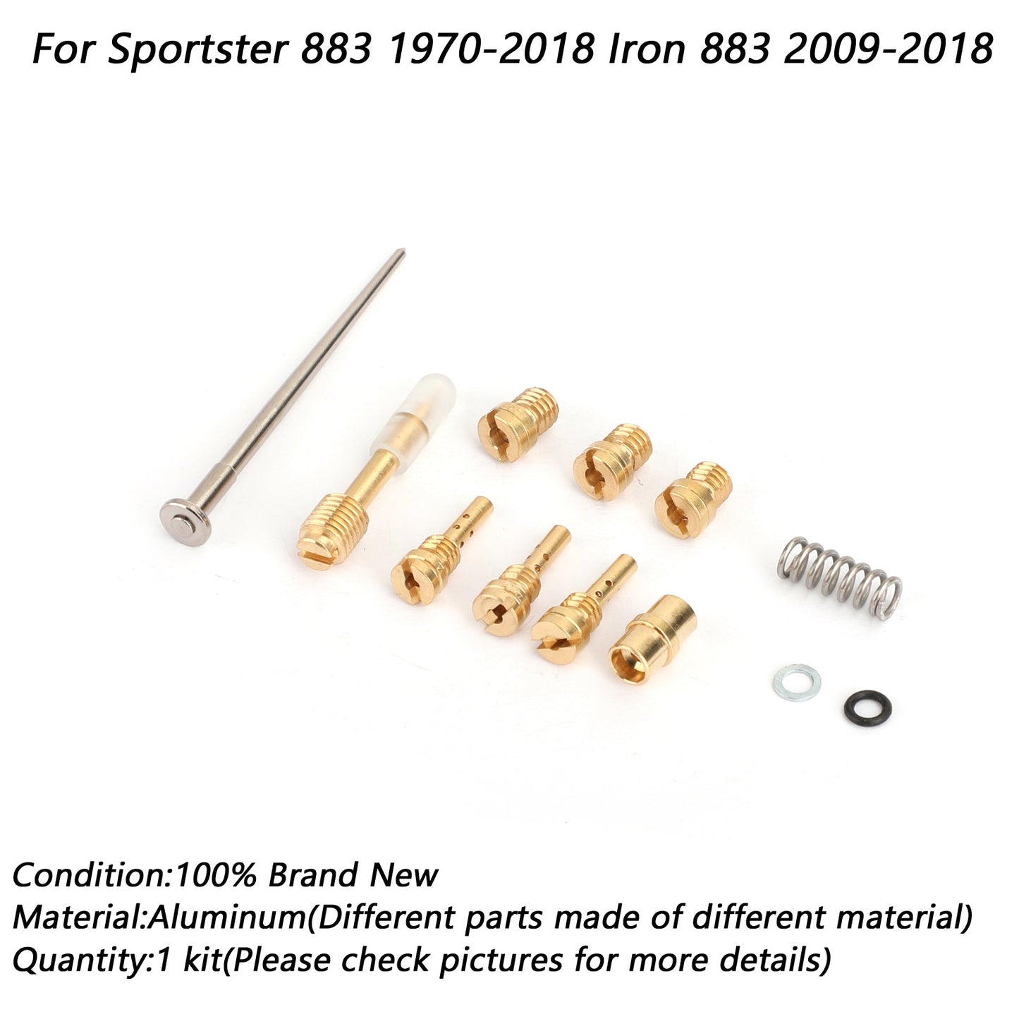 09-18 Sportster 883 1970-2018 Iron 883 Sportster Carburetor Carb Repair Rebuild Kit Fit For