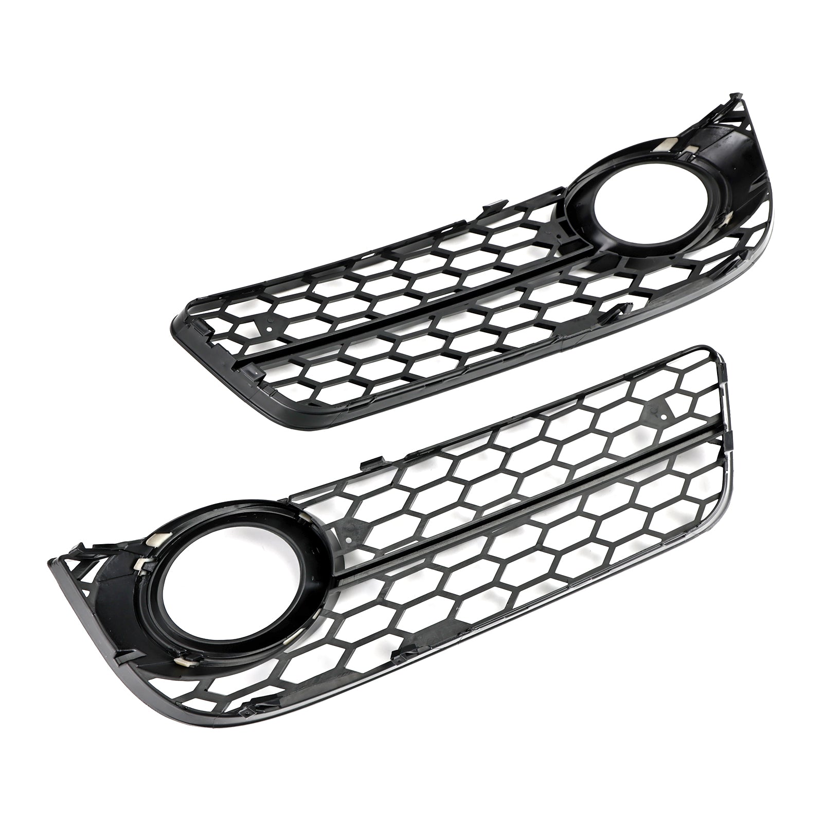 2007-2011 Audi A5 Pair Honeycomb Front Fog Lamp Cover Grille Grill 1522024