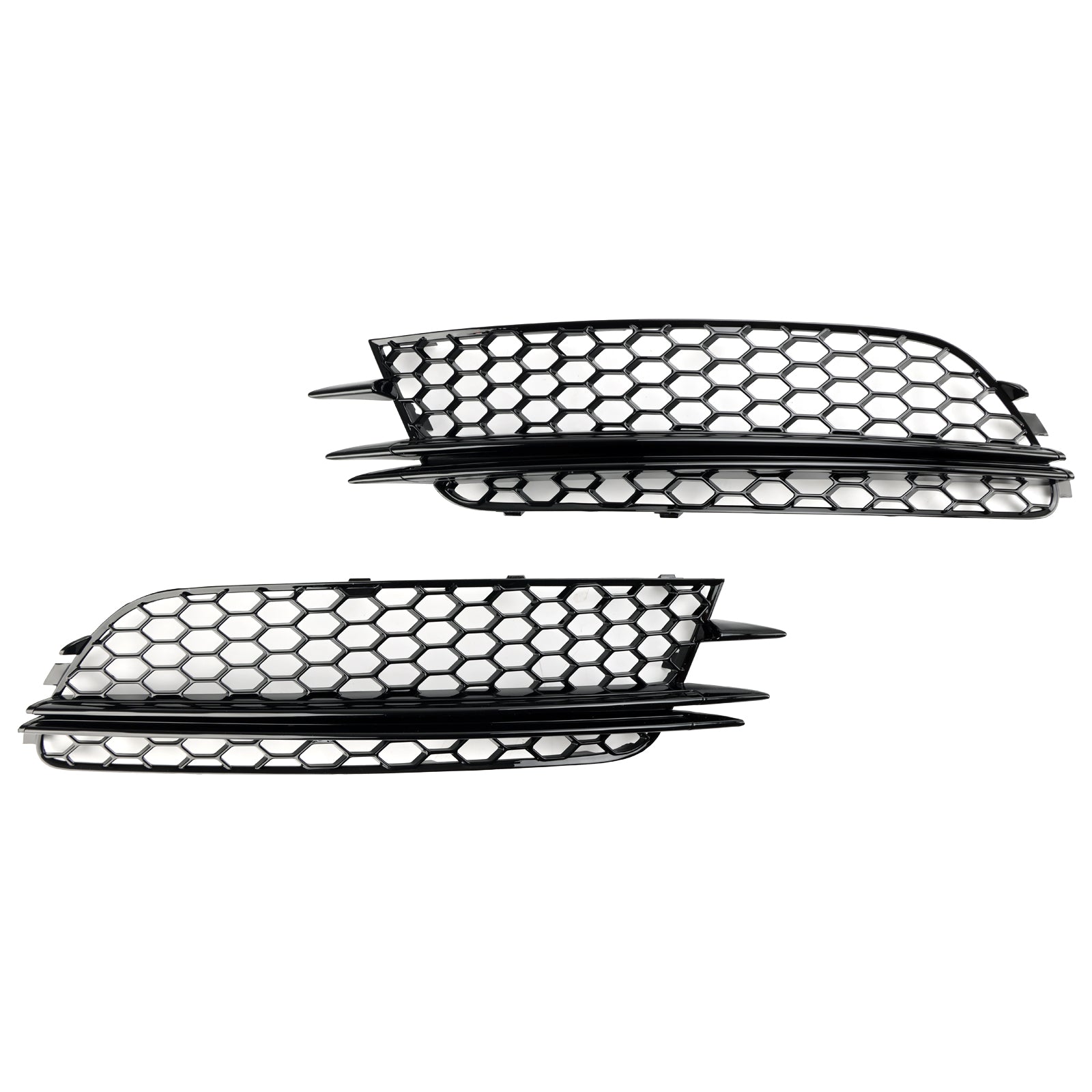 2012-2015 Audi A6 4G C7 2PCS Front Fog Light Cover Bezel Bumper Grille