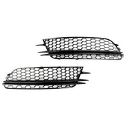 2012-2015 Audi A6 4G C7 2PCS Front Fog Light Cover Bezel Bumper Grille