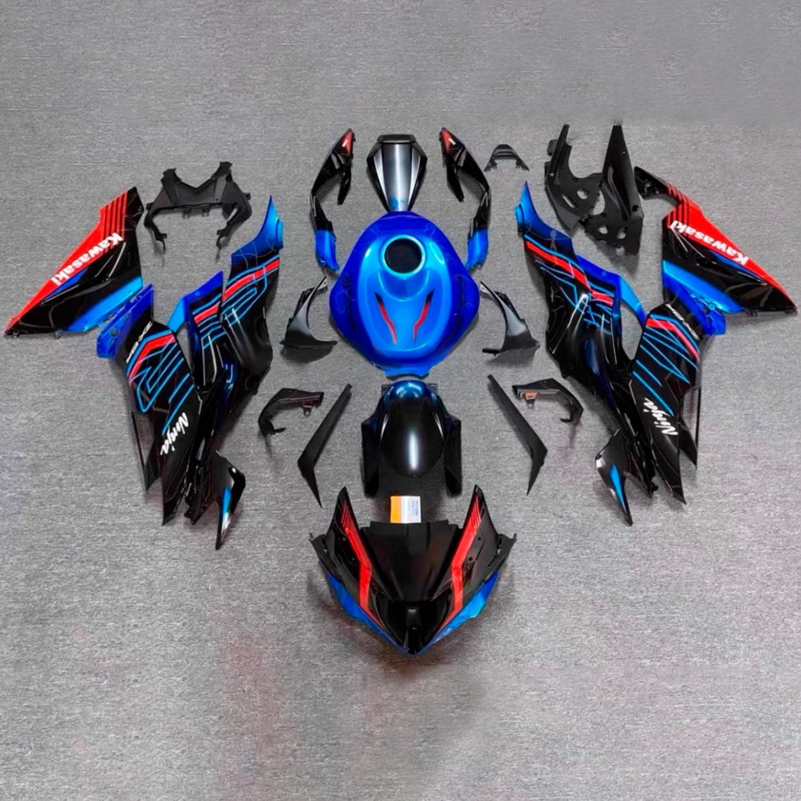 Injection Fairing Kit Bodywork Plastic ABS fit For Kawasaki ZX6R 2019-2023