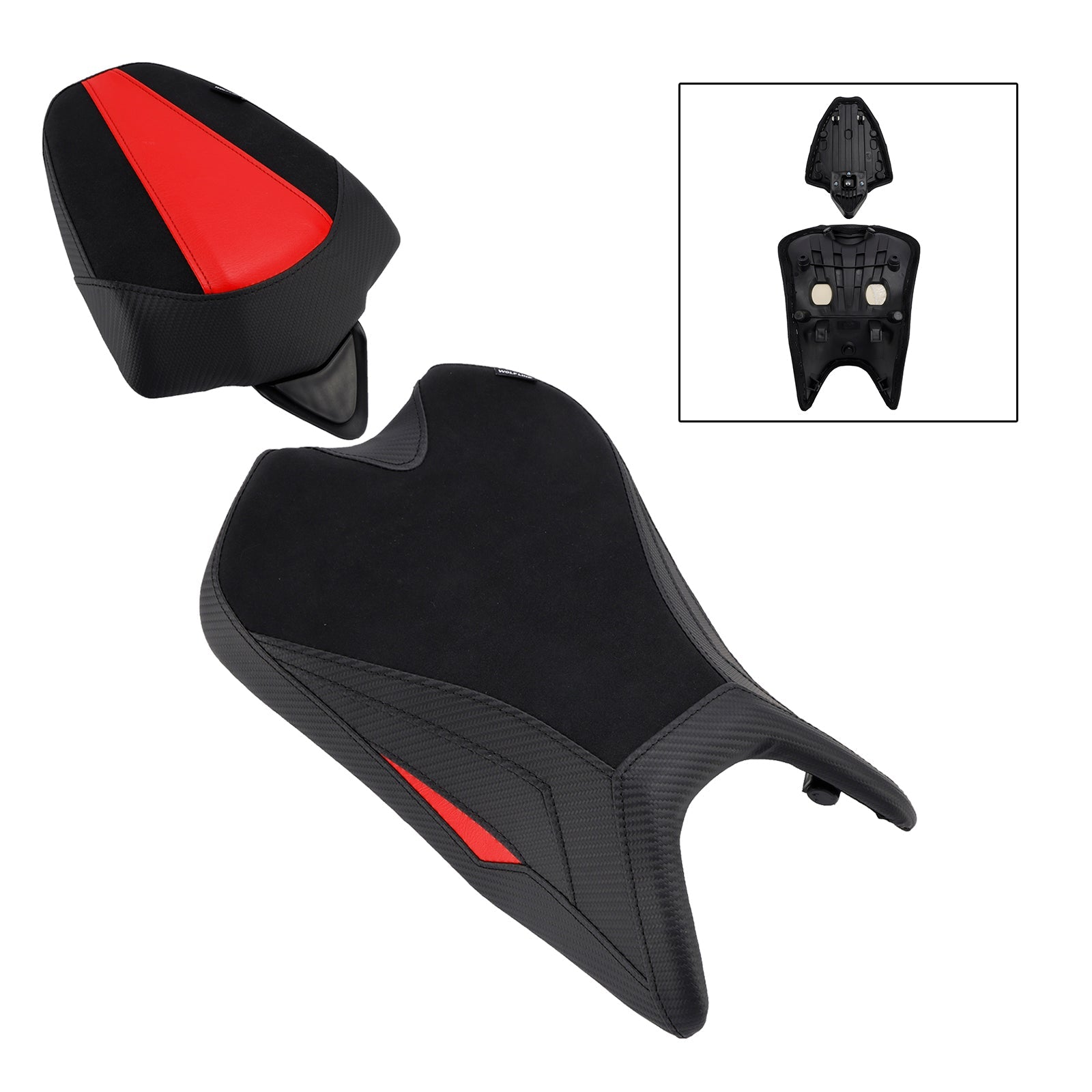 2024-2025 For Aprilia Rs457 Rs 457 Lower Front W/ Rear Seat Driver Pillion Black