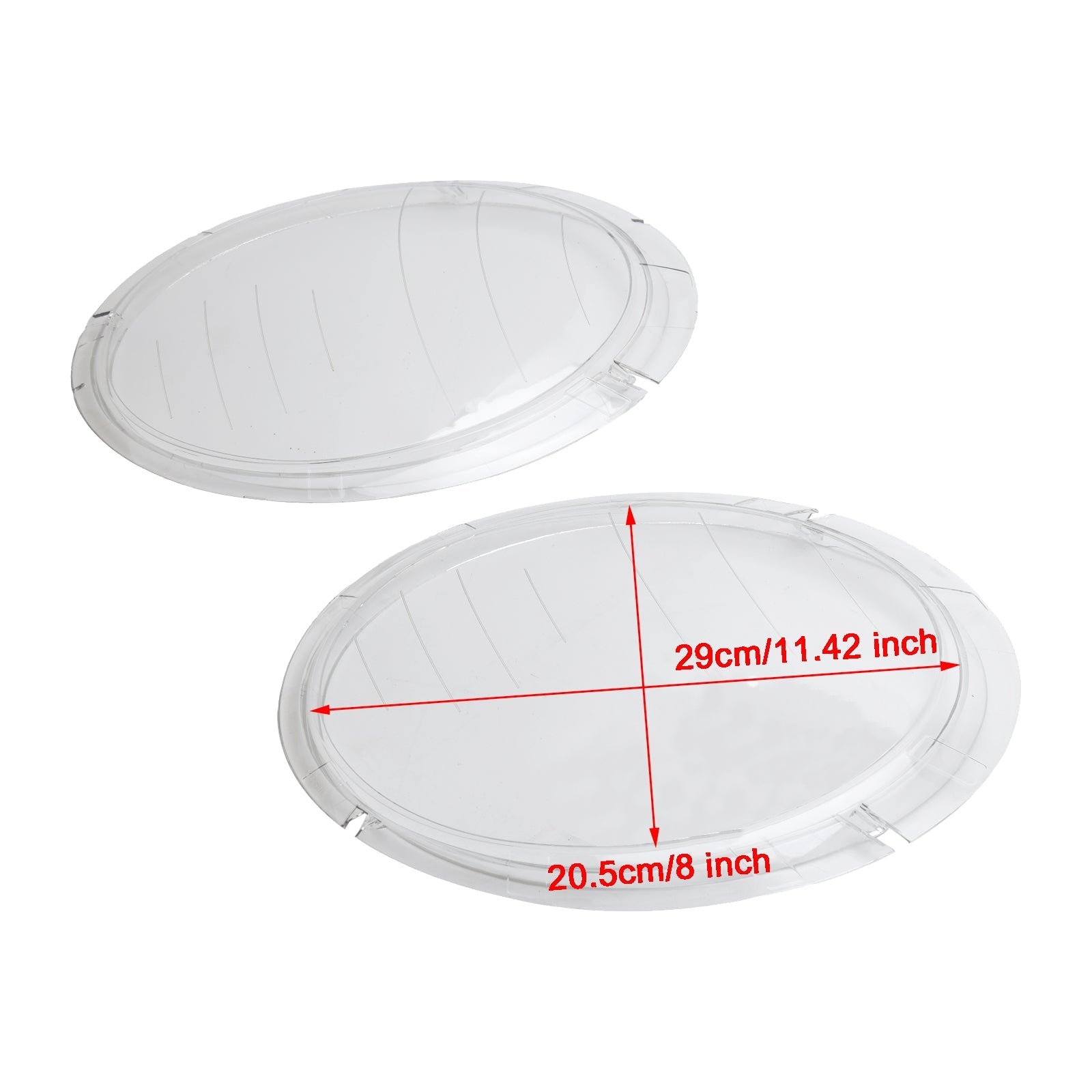 Mini Cooper R50 R53 Headlight Lens Plastic Cover Shell Left +Right 63126911701 02