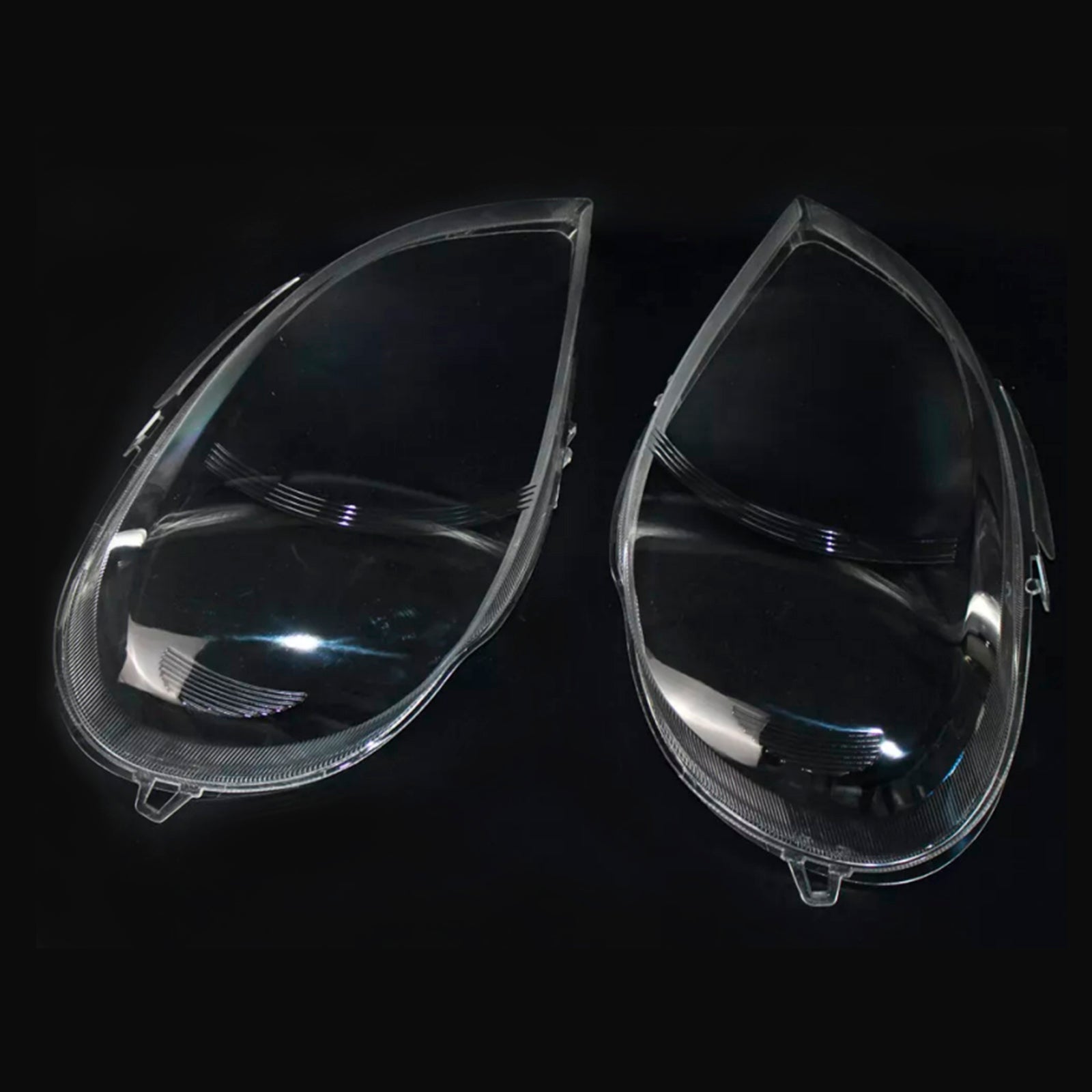 2002-2005 Mercedes Benz ML-Class W163 2PCS Front Headlight Glass Clear