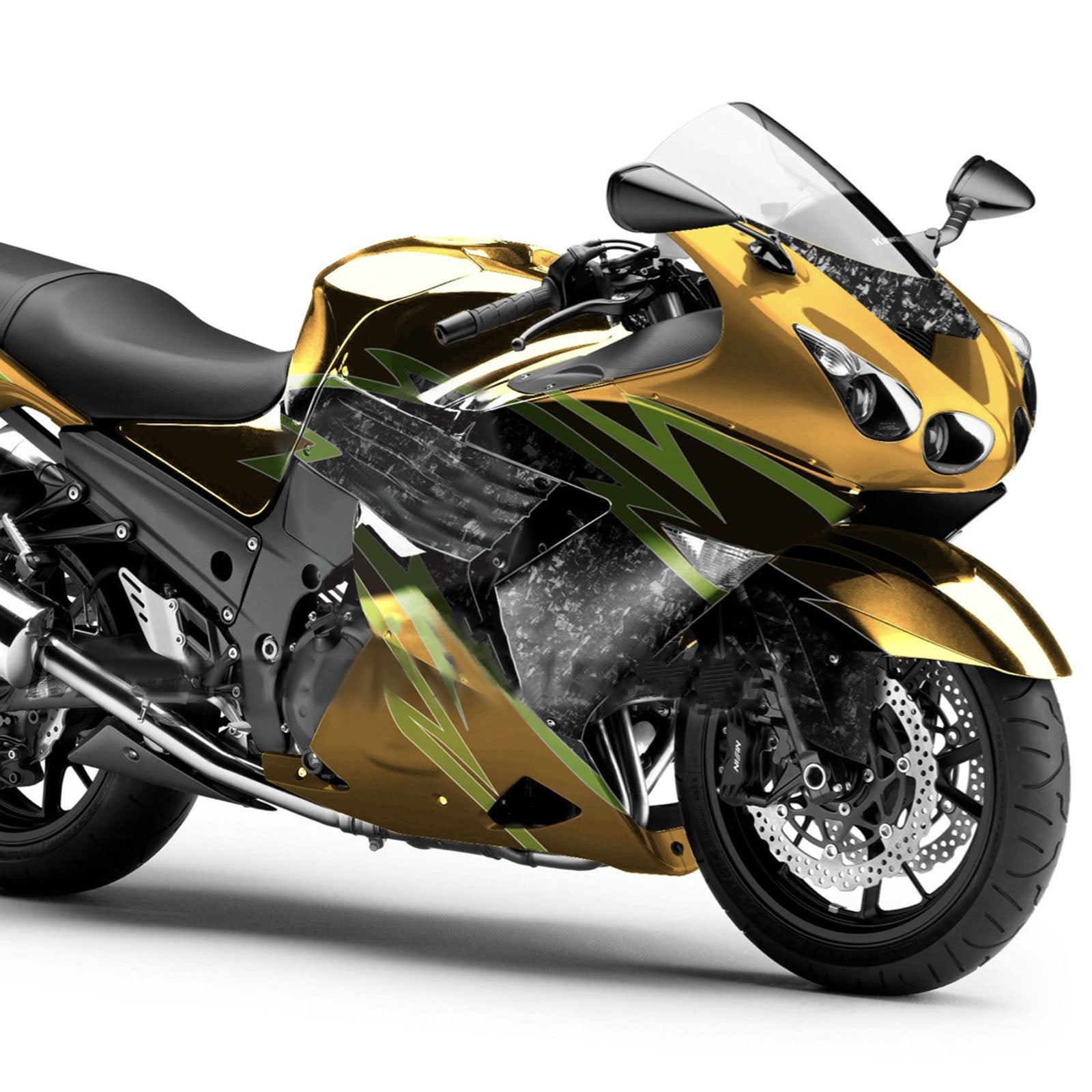 Injection Fairing Kit Bodywork fit For Kawasaki ZX14R ZZR1400 2006-2011