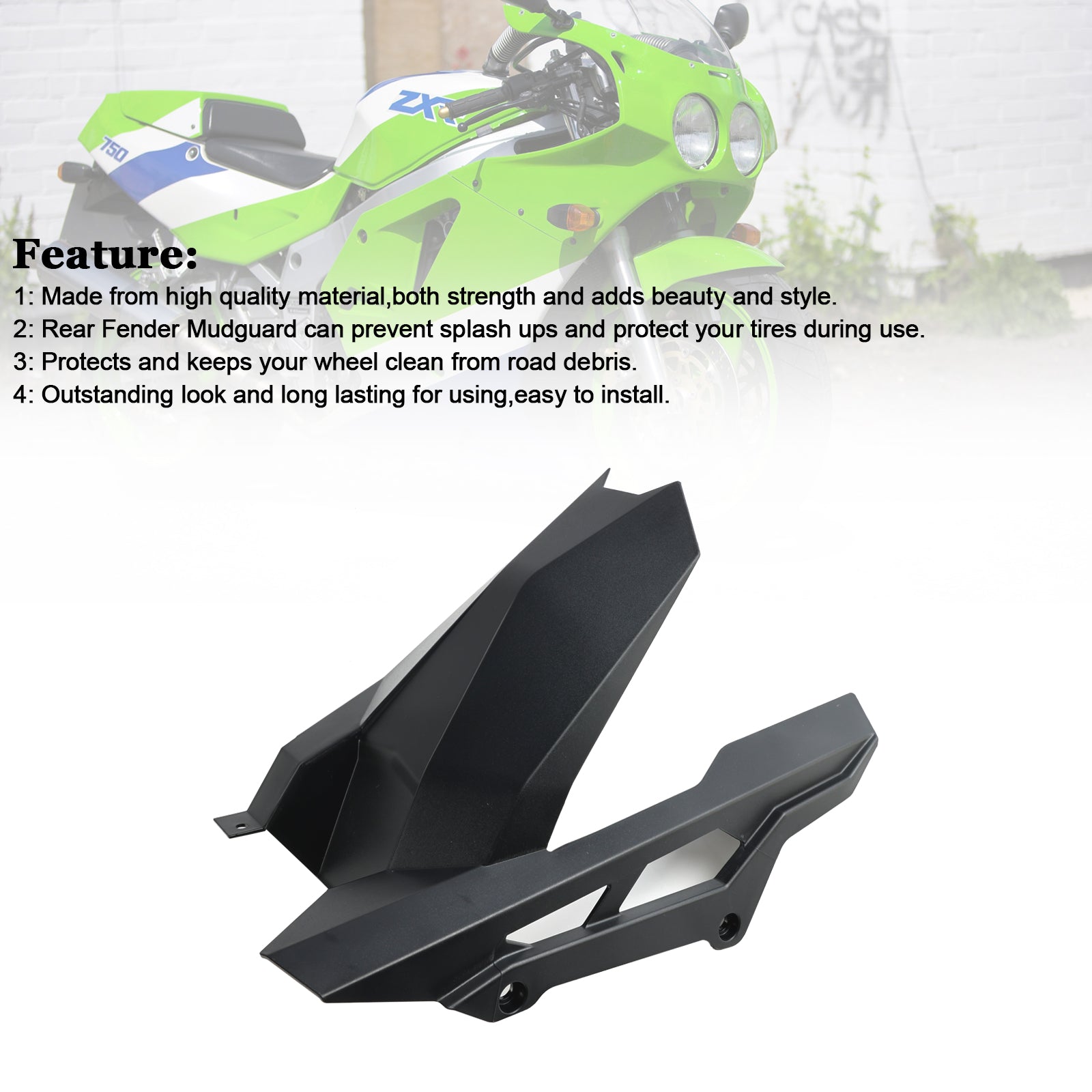 2023-2024 Kawasaki ZX-4R Rear Fender Mudguard Fairing Cowl