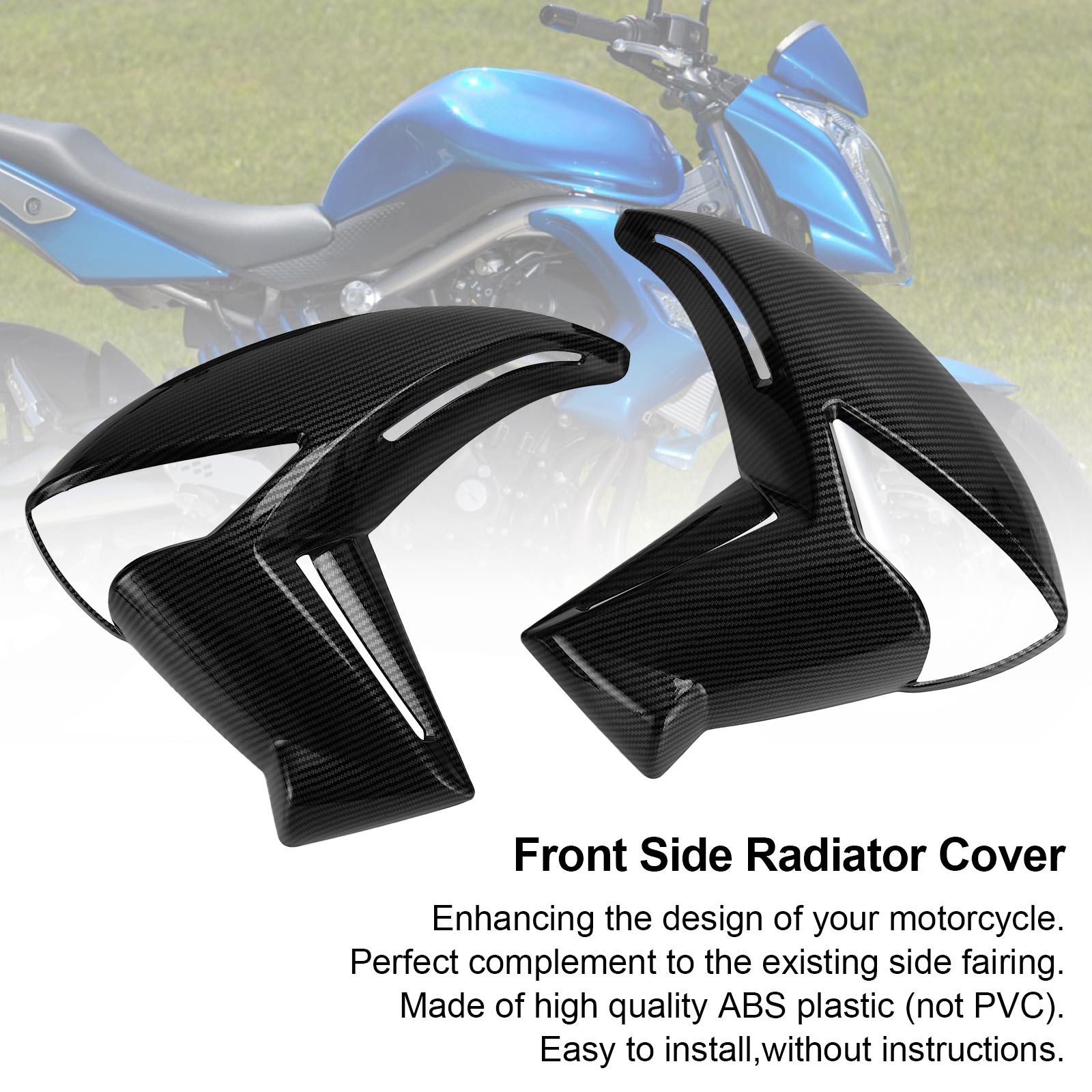 2009-2011 KAWASAKI ER6N Front Side Radiator Cover Panel Fairing Cowling