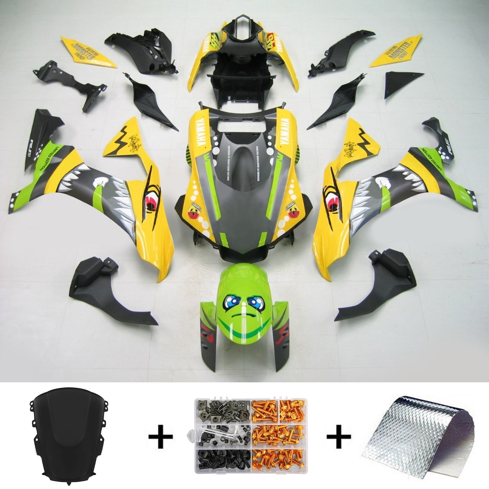 2020-2025 Yamaha YZF R1 Injection Fairing Kit Bodywork Plastic ABS #101