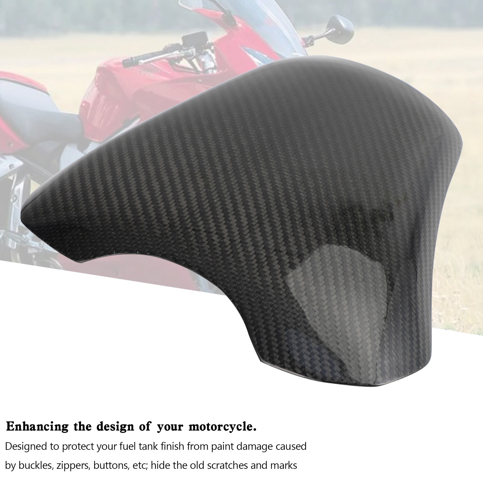 2003-2006 Honda CBR600RR Carbon Gas Tank Cover Panel Fairing Protector