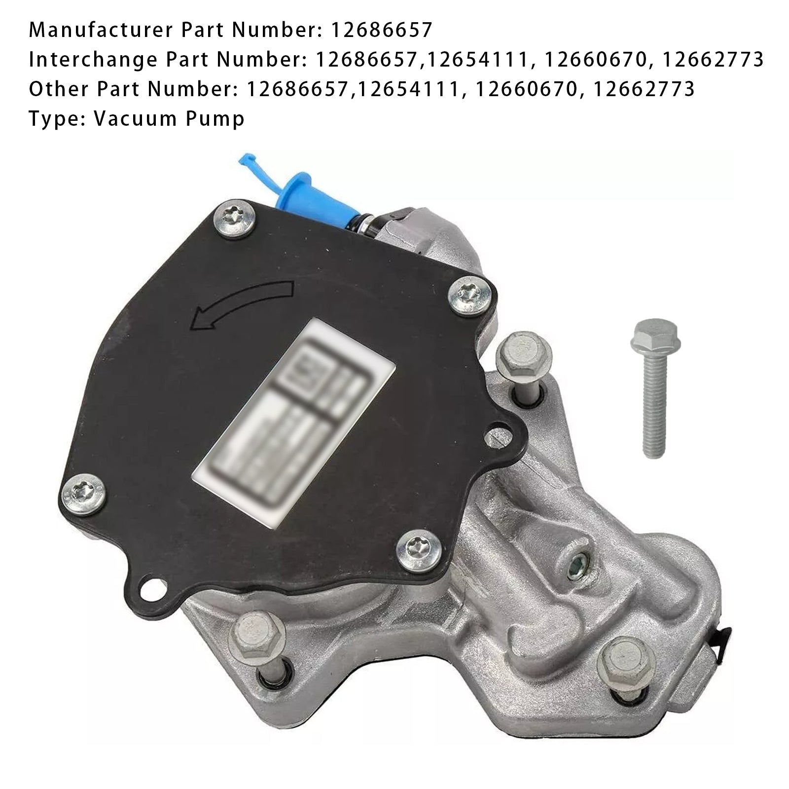 2018-2021 GMC Terrain Vacuum Pump 12686657 12654111