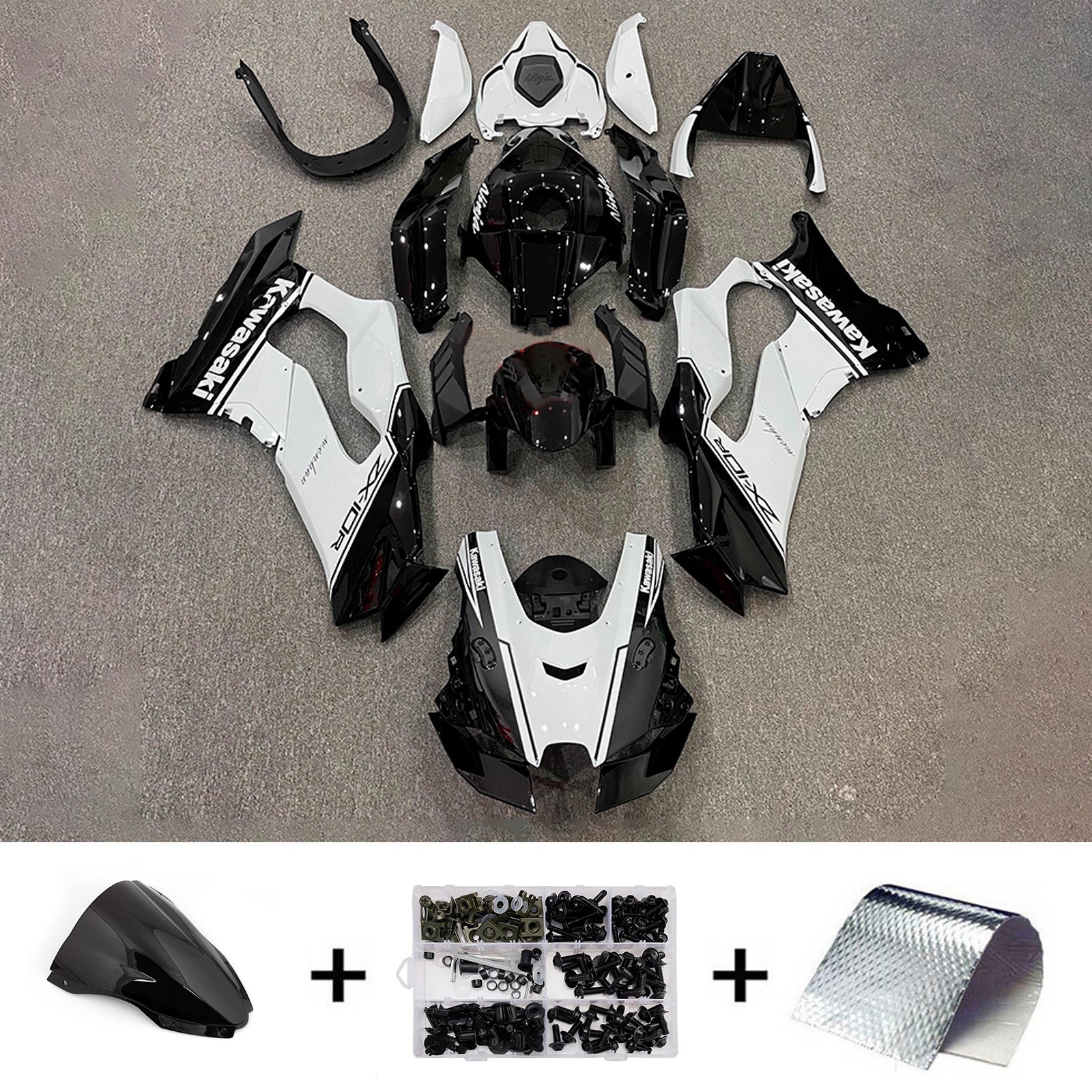 Injection Fairing Kit Bodywork ABS fit For Kawasaki ZX-10R ZX-10RR 2021-2025