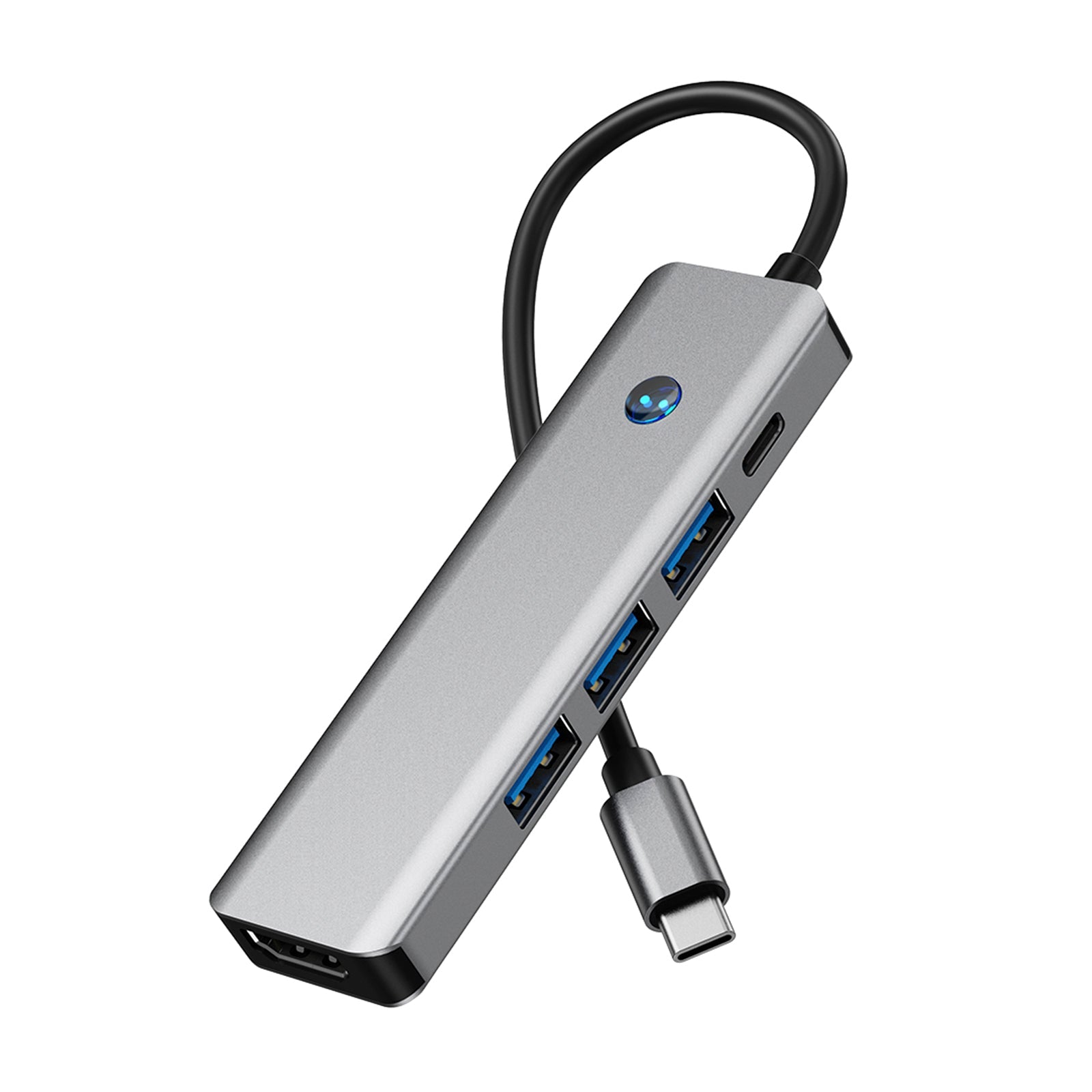 5 in 1 TYPE-C+USB3.0*1+USB2.0*2+HDMI+PD100W Interface Hub Adapter for MacBook