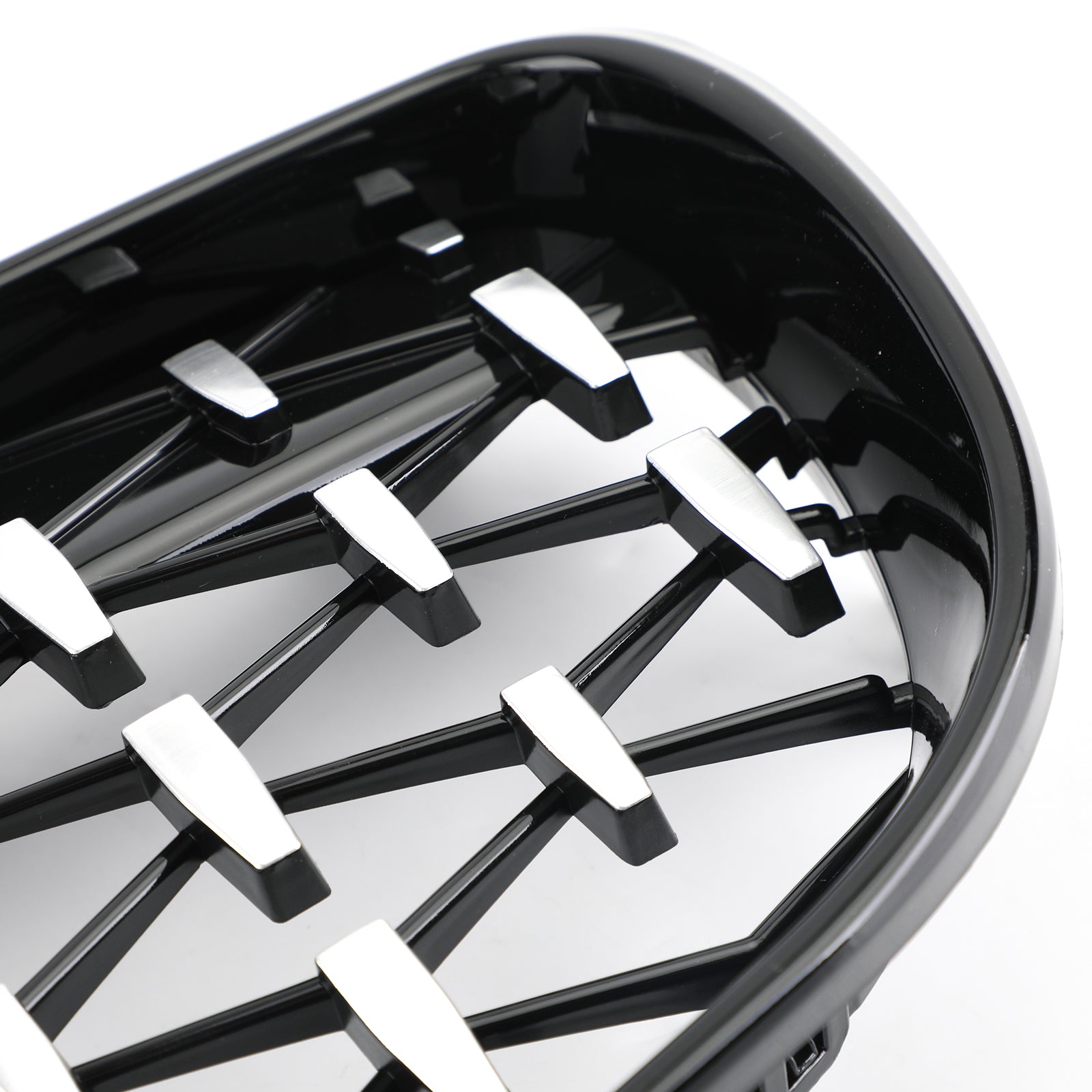 Front Grille Fit for BMW 1 Series E81 E87 E82 E88 128i 135i 2008-2012 Black & Chrome Generic