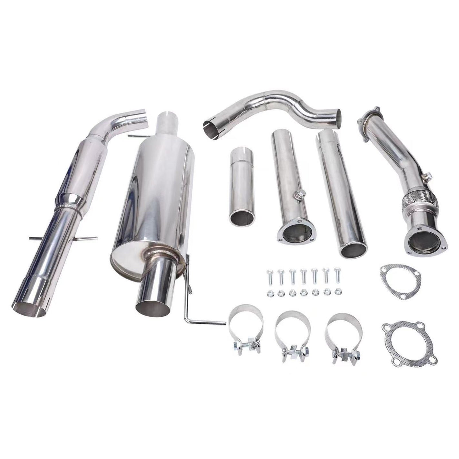 1999-2005 Volkswagen Jetta A4 Typ 1J 1.8T 3" Catless Exhaust System + Downpipe