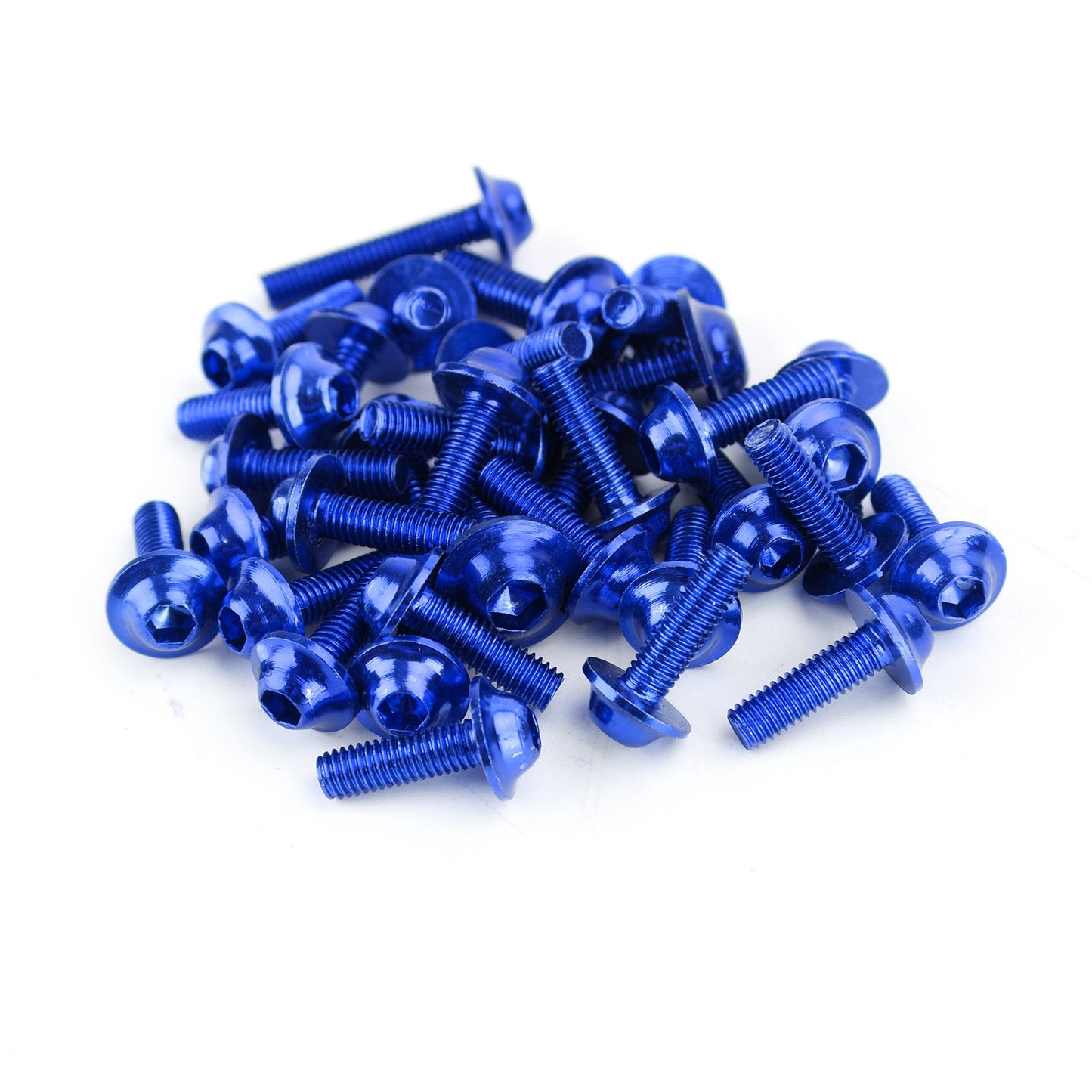 158Pcs Sportbike Windscreen Fairing Bolts Kit Fastener Clips Screws Blue