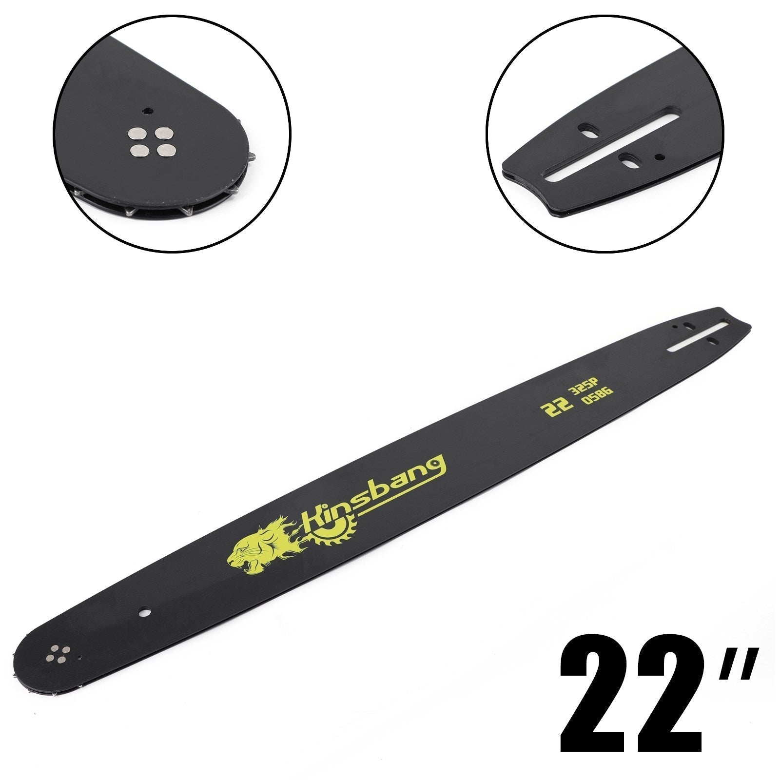 22" CHAINSAW GUIDE BAR 0.325" 0.778G For 52CC 58CC CHAINSAW 5200 5800