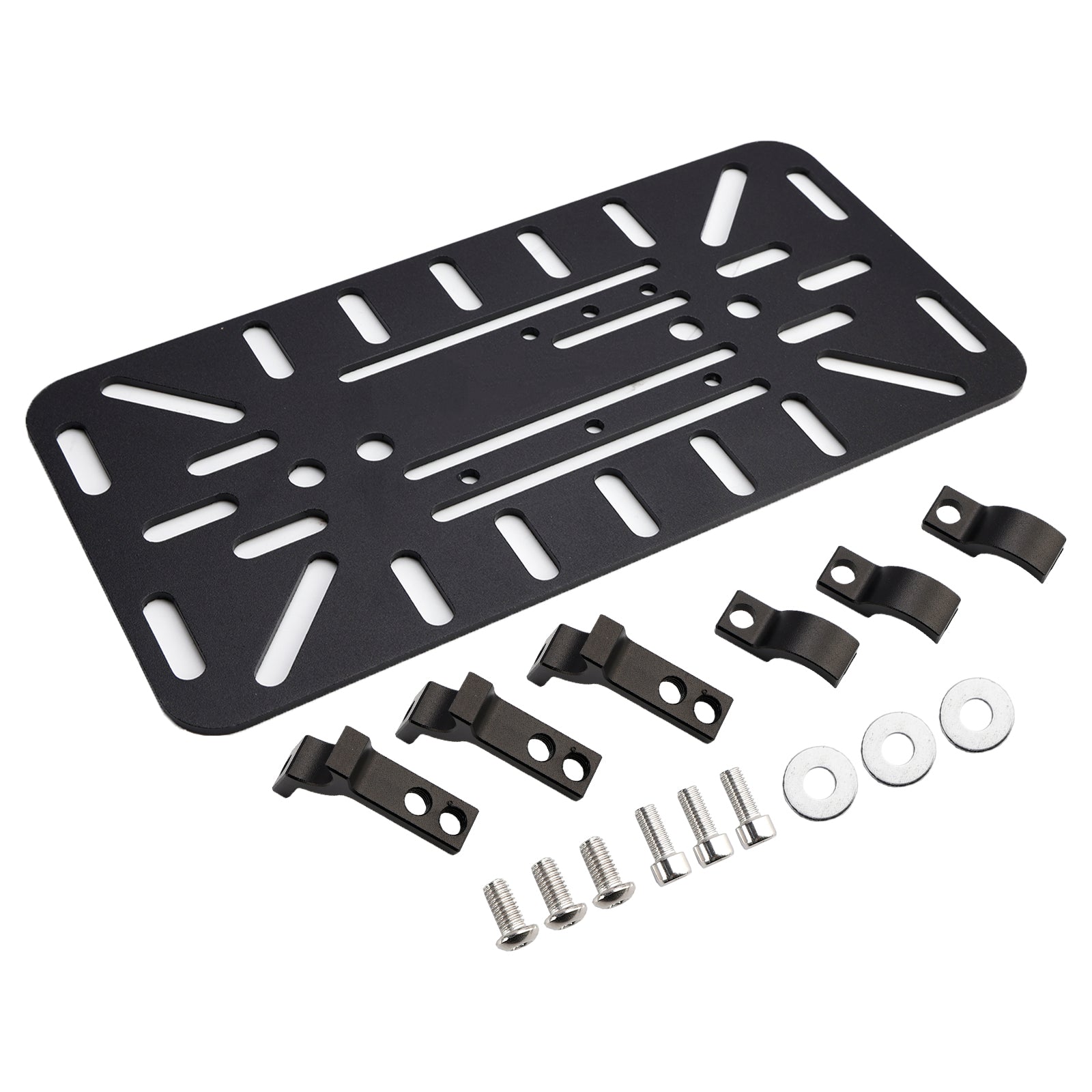 Universal Symmetrical Side Saddlebag Mounting Bracket Kit Black For Motorbike