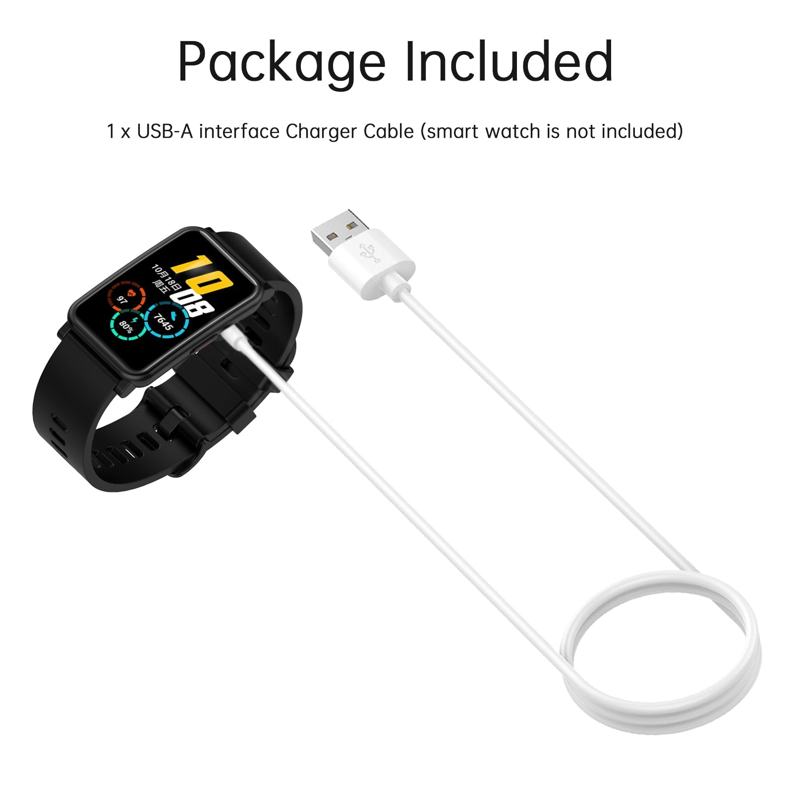 Portable Replacement Charging Cable For Watch Fit3/2/SE/mini Band 10/9/8