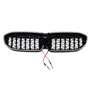 2019-2022 Fit BMW 3 Series G20 Diamond Kidney Grille Grill 51138072085 Black