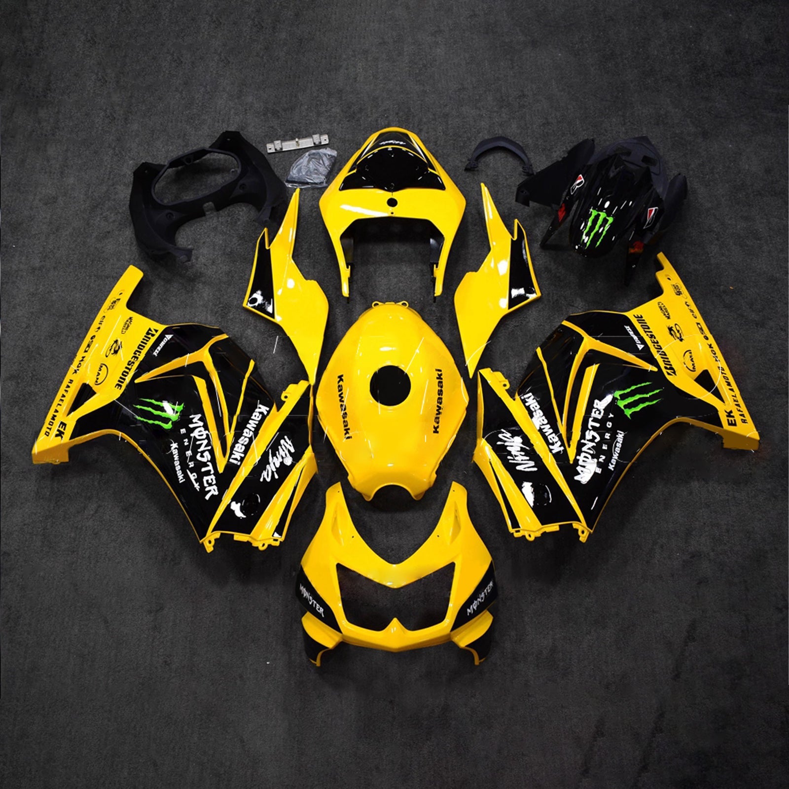 Injection Fairing Kit Bodywork Plastic ABS fit For Kawasaki EX250 Ninja250R 2008-2012