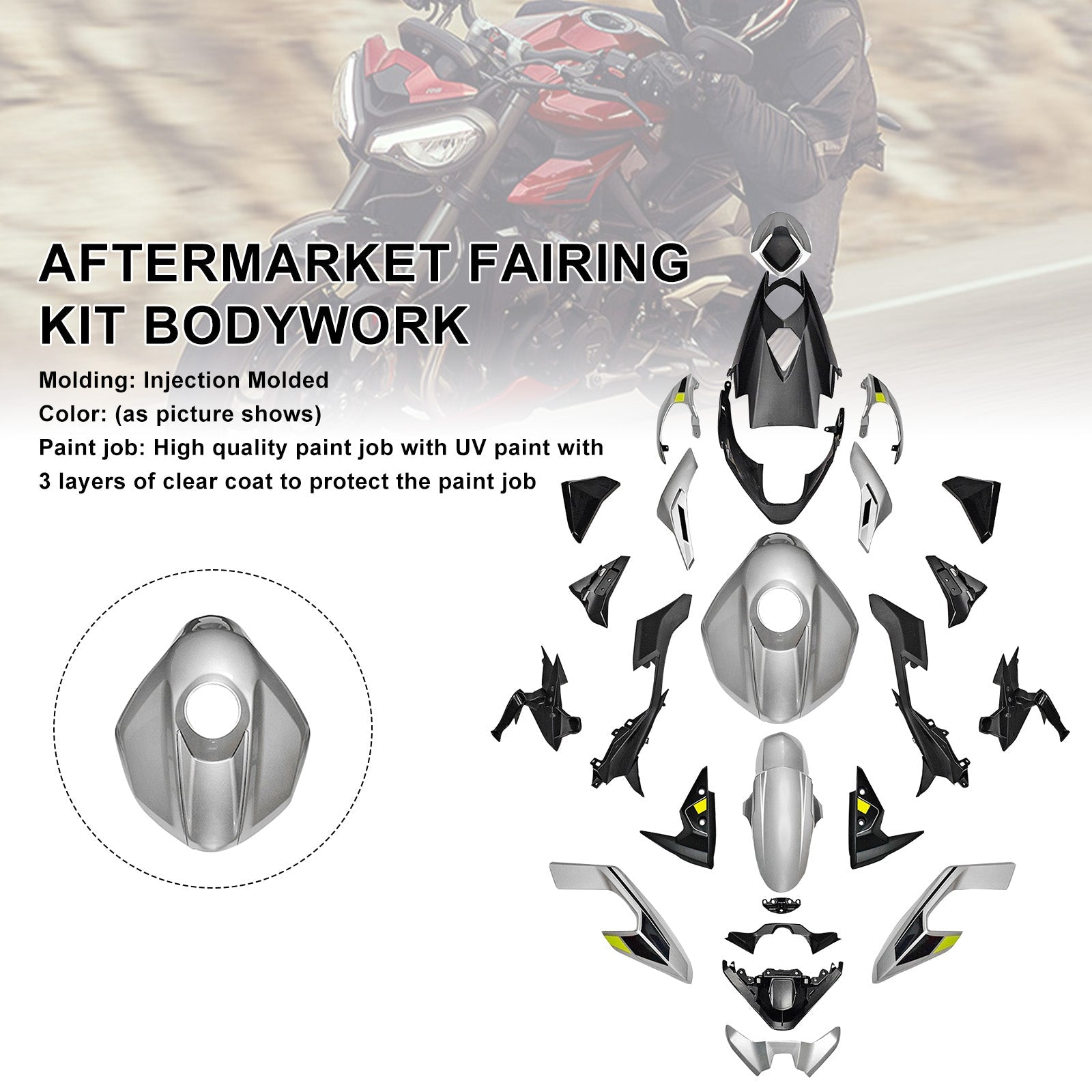Injection Bodywork Fairing Kit for Street Triple 765 R/RS 2023-2025