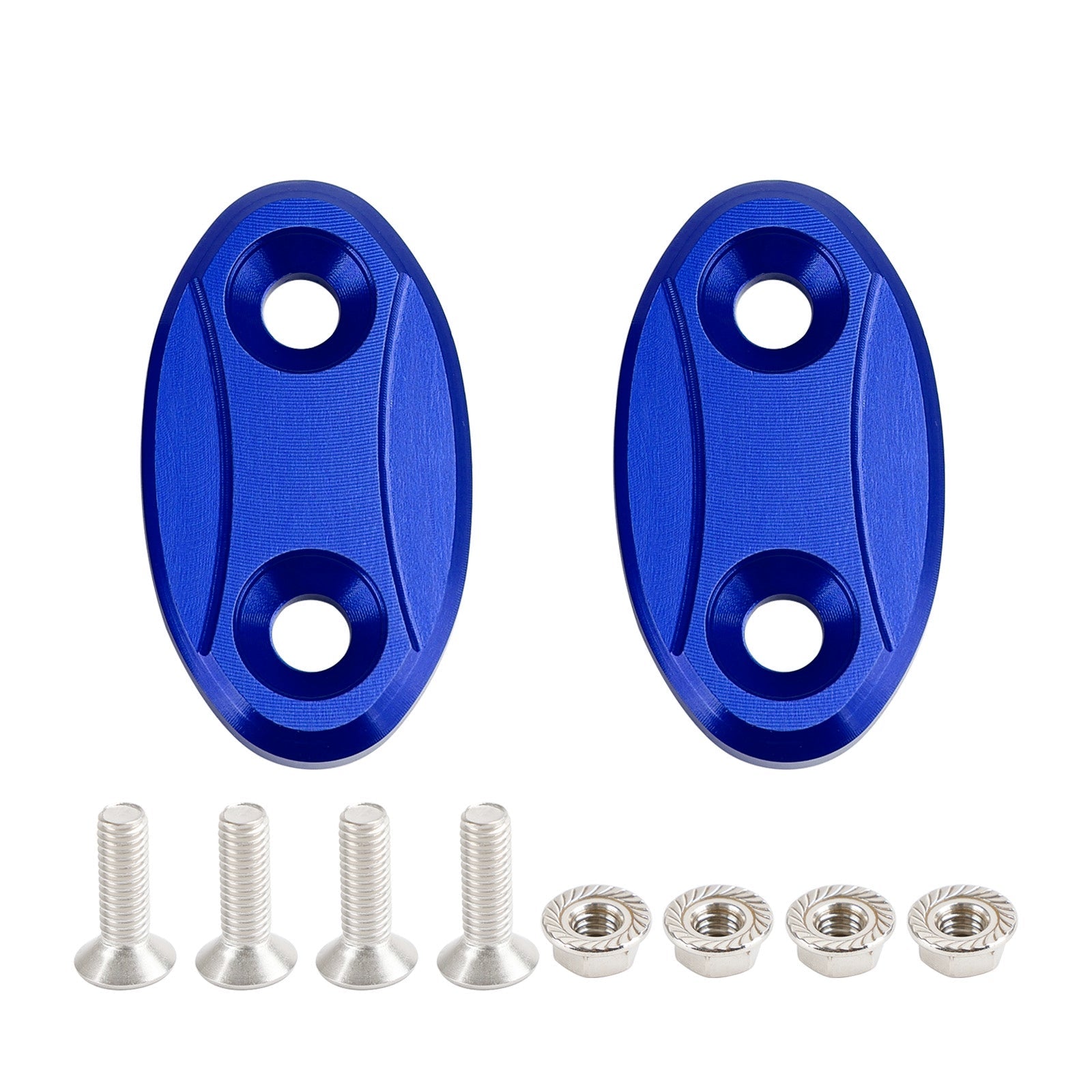 ALU mirror delete blanking block off plates fits Yamaha YZF-R1 of the years 2007-2014