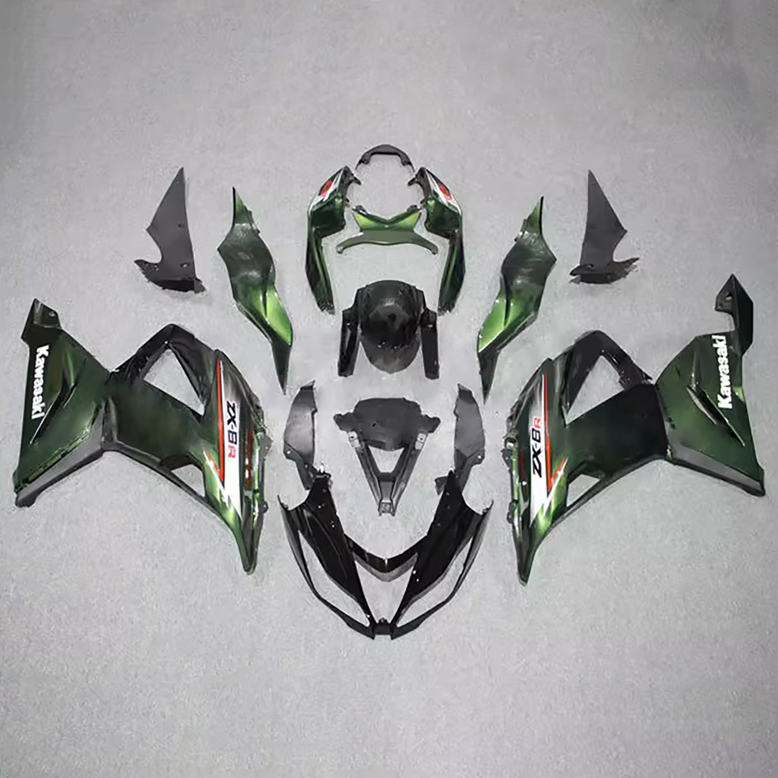 Injection Fairing Kit Bodywork Plastic ABS fit For Kawasaki ZX6R 636 2013-2018