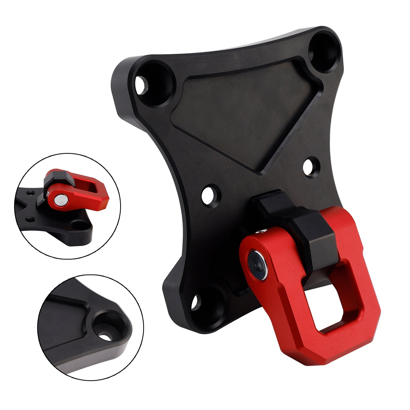 Rear Tow Hook Pull Plate With 3/4" D-Ring Fits For Yamaha Maverick X3 900 X Max