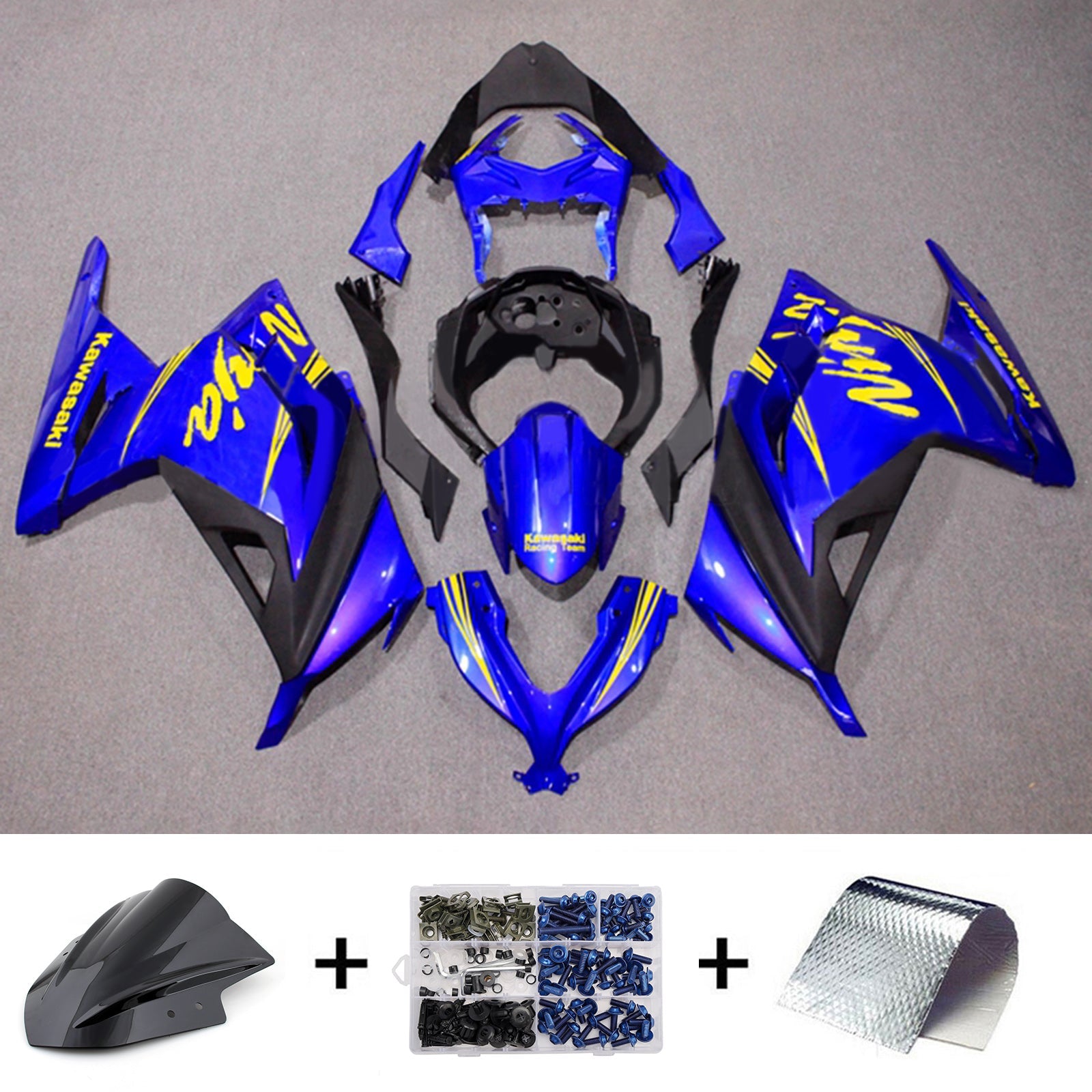 Injection Fairing Kit Bodywork Plastic ABS fit For Kawasaki EX300 Ninja300 2013-2024