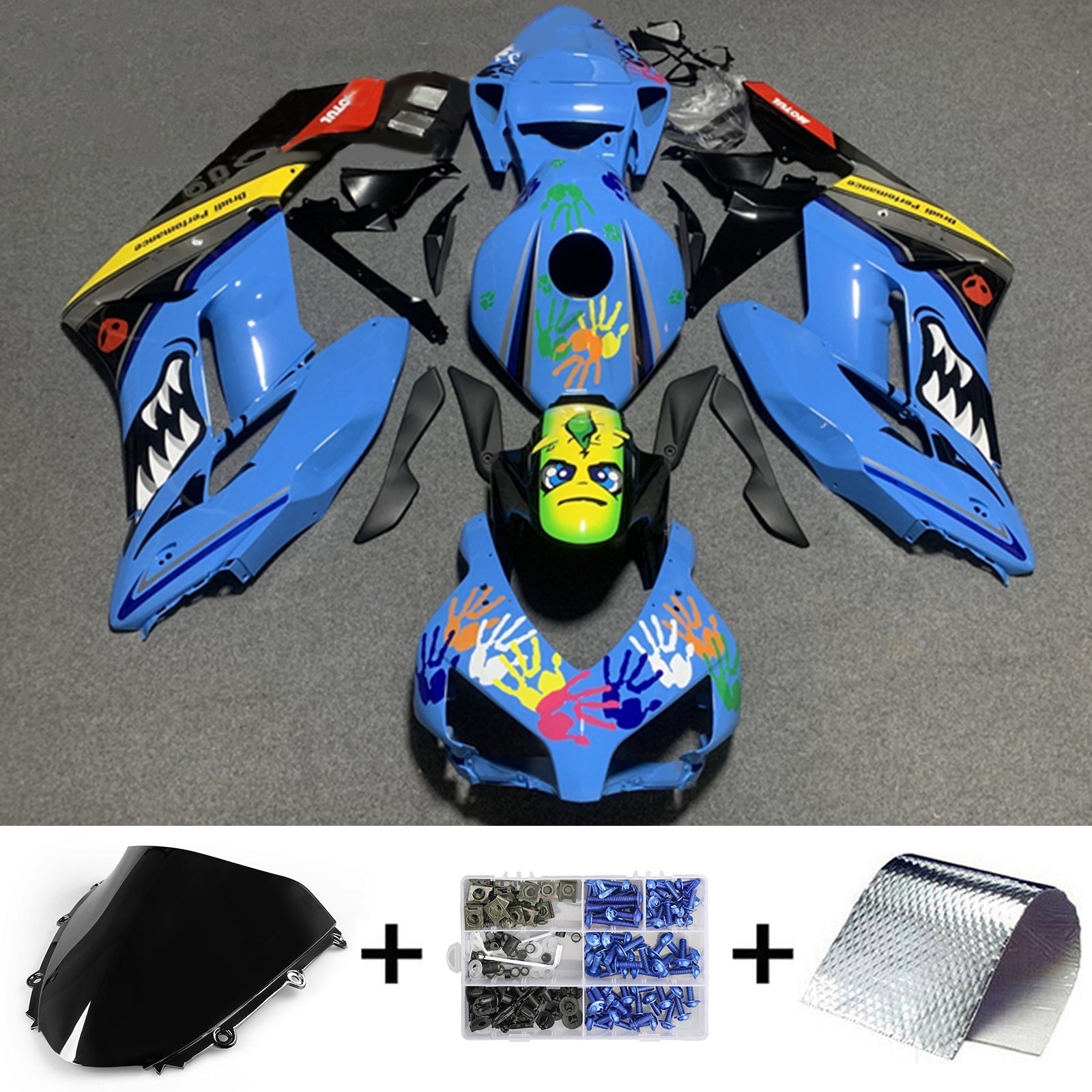 2004-2005 Honda CBR1000RR Fairing Kit Bodywork Plastic ABS