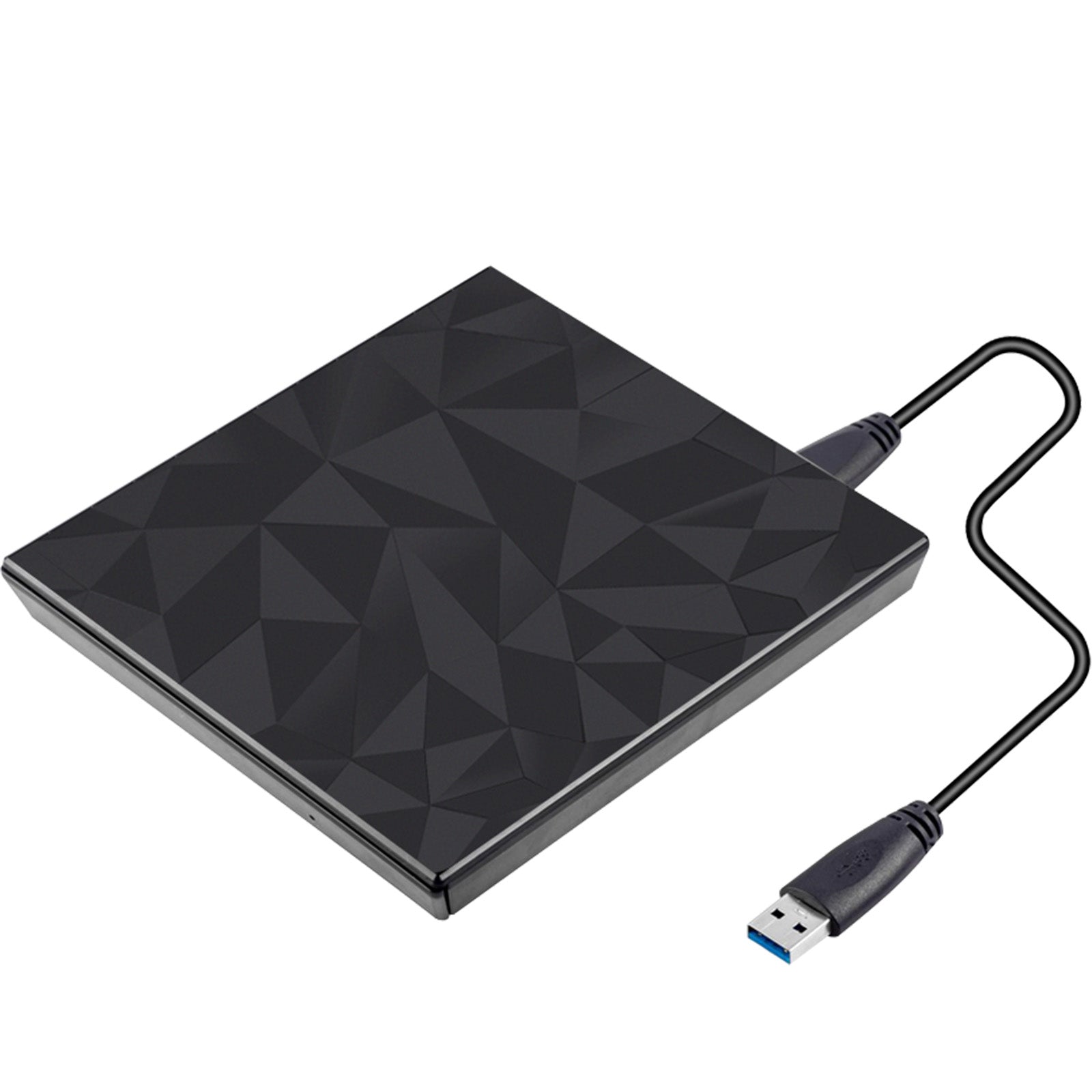 Slim External Cd Dvd Drive Usb3.0 Big Drill Face Writer Burner For Mac Laptop Pc