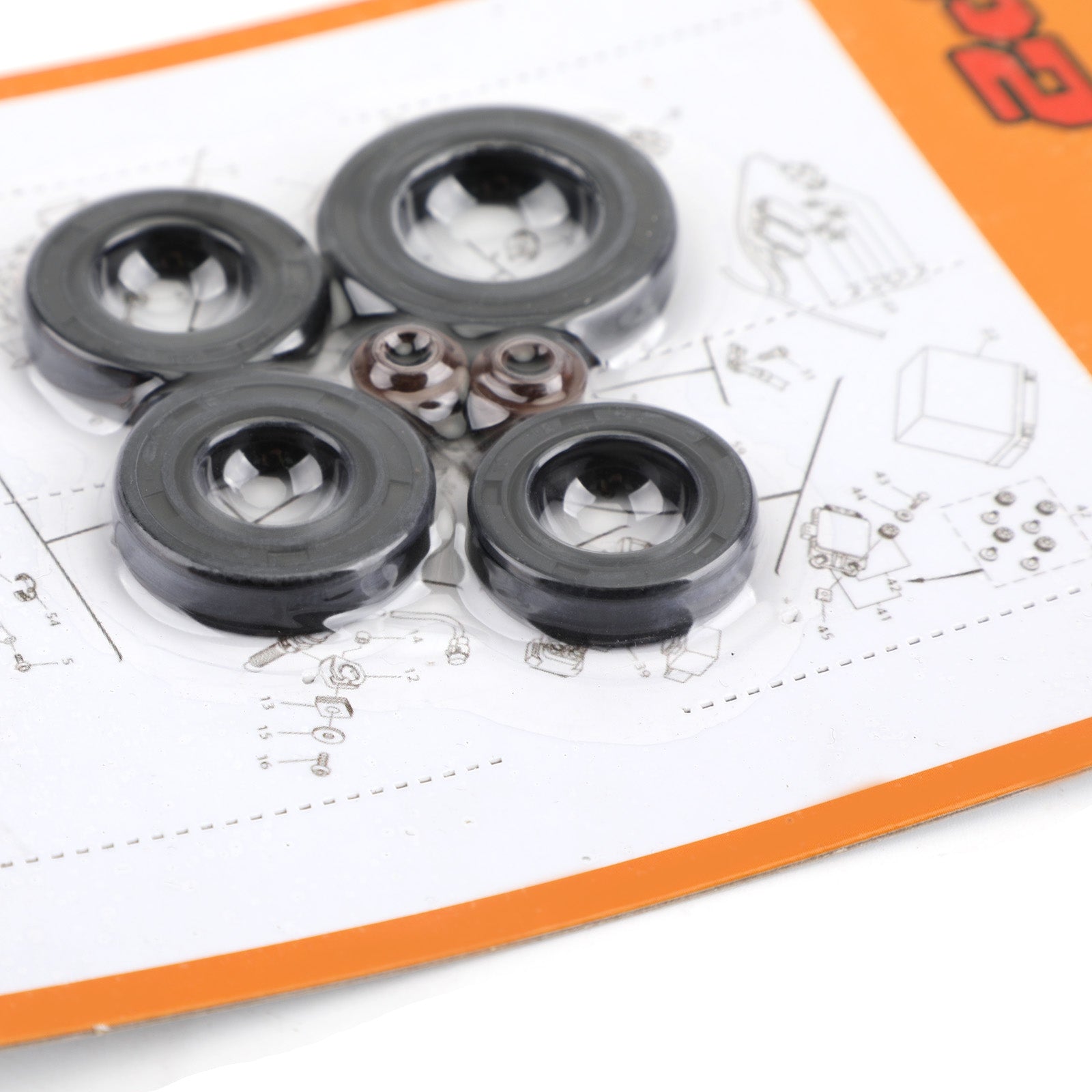 Engine Oil Seal Kit Set 91201-030-033 6pcs Seals for Honda CB125S 1973-1980