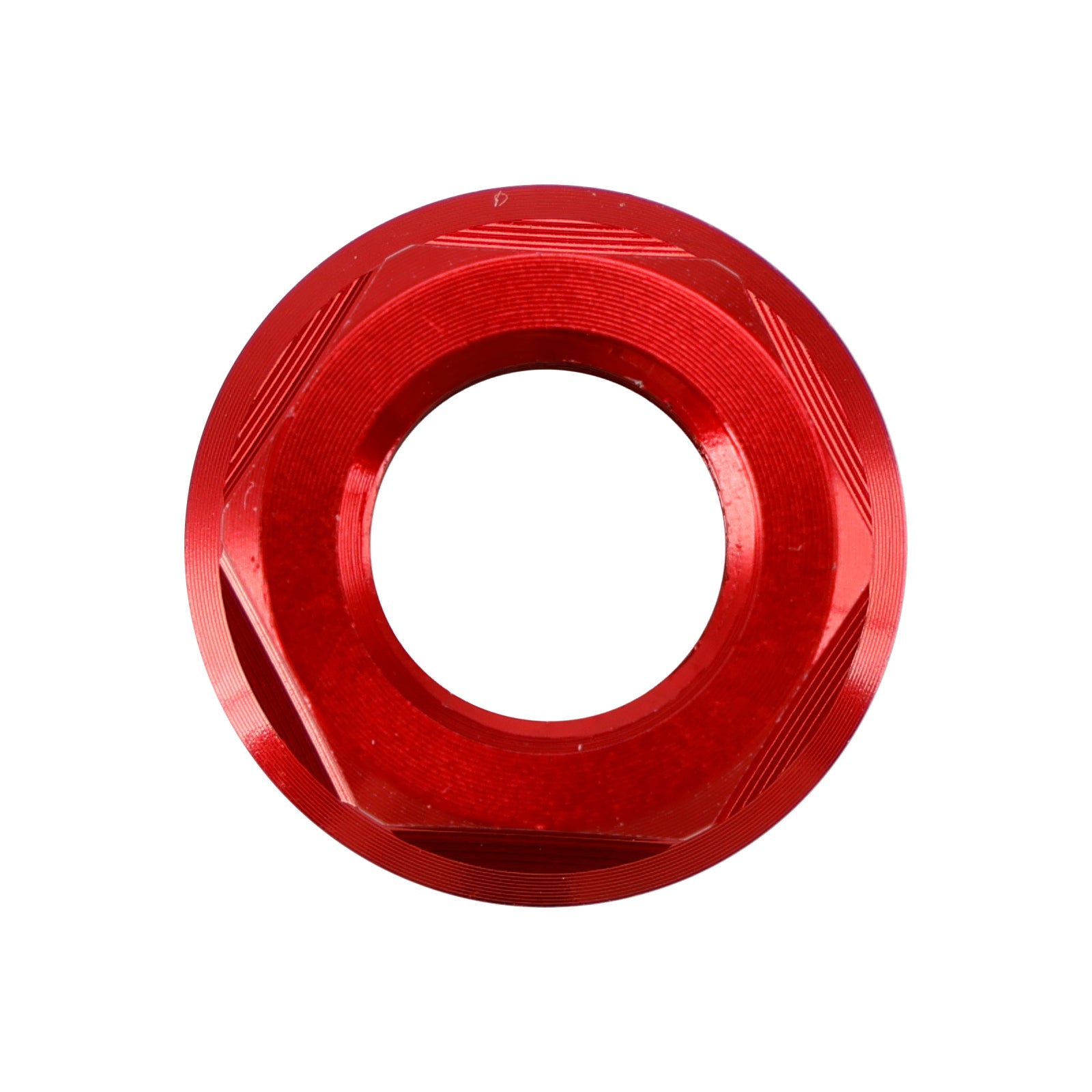 6 Pack Aluminum Rear Sprocket Flange Nuts M10X1.5mm Red For Motorcycle Bike