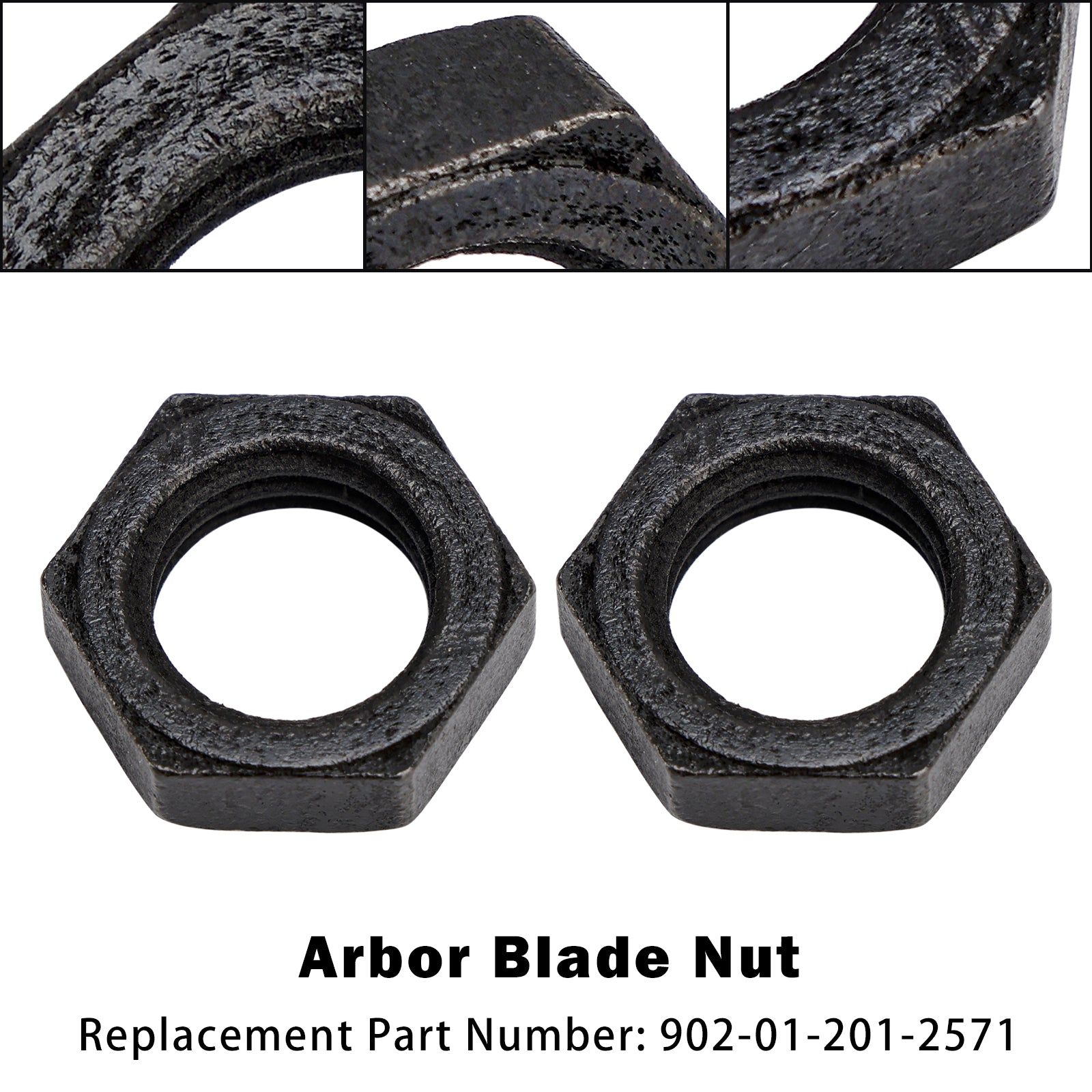 2PCS 902-01-201-2571 For Delta Unisaw Arbor Blade Nut Right Hand Thread