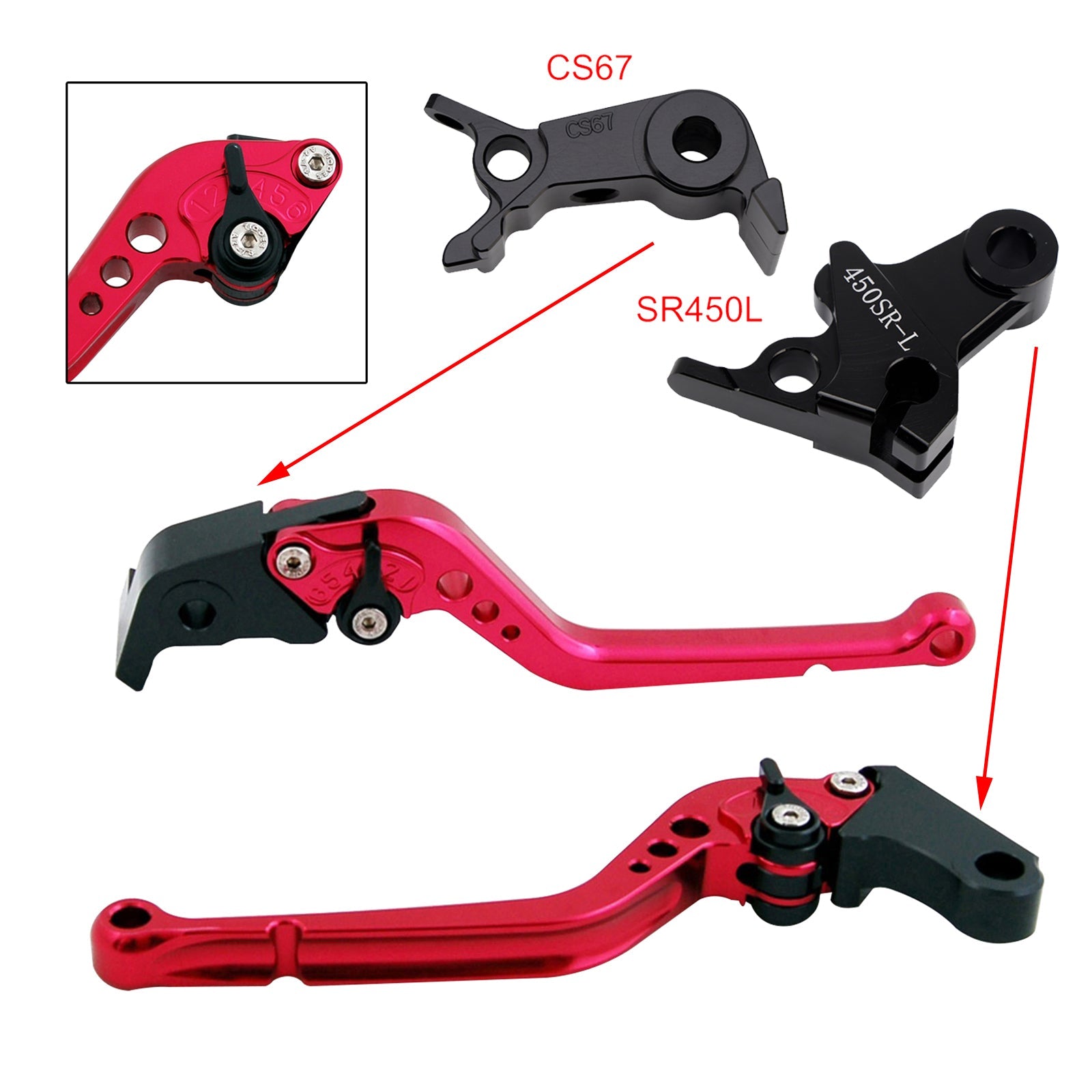 Long Clutch Brake Lever fit for VOGE DS900X 900DSX 2024-2026