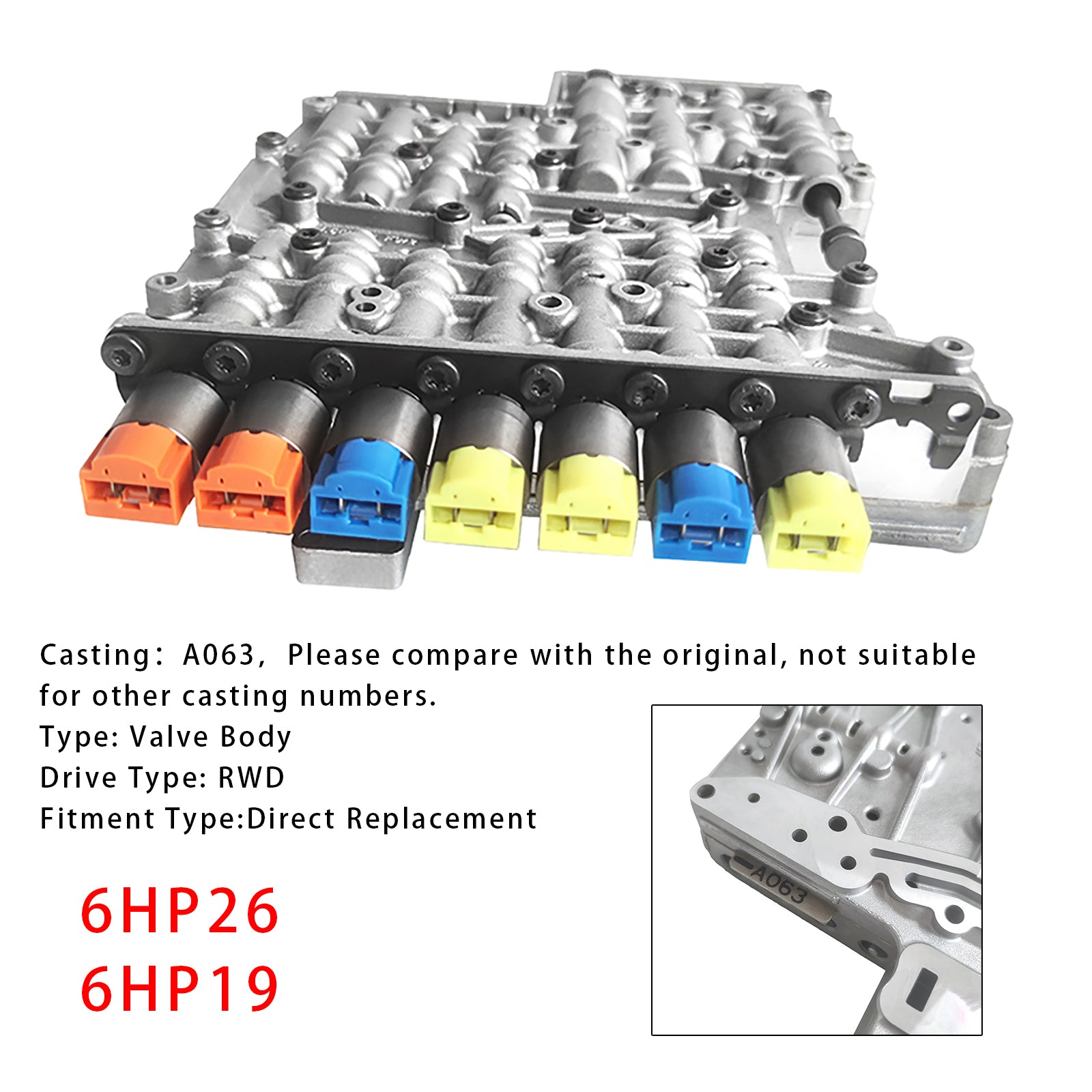 2006-2007 Lincoln Navigator V8 5.4L (24 Valve) Valve Body #A063 6HP26 6HP19
