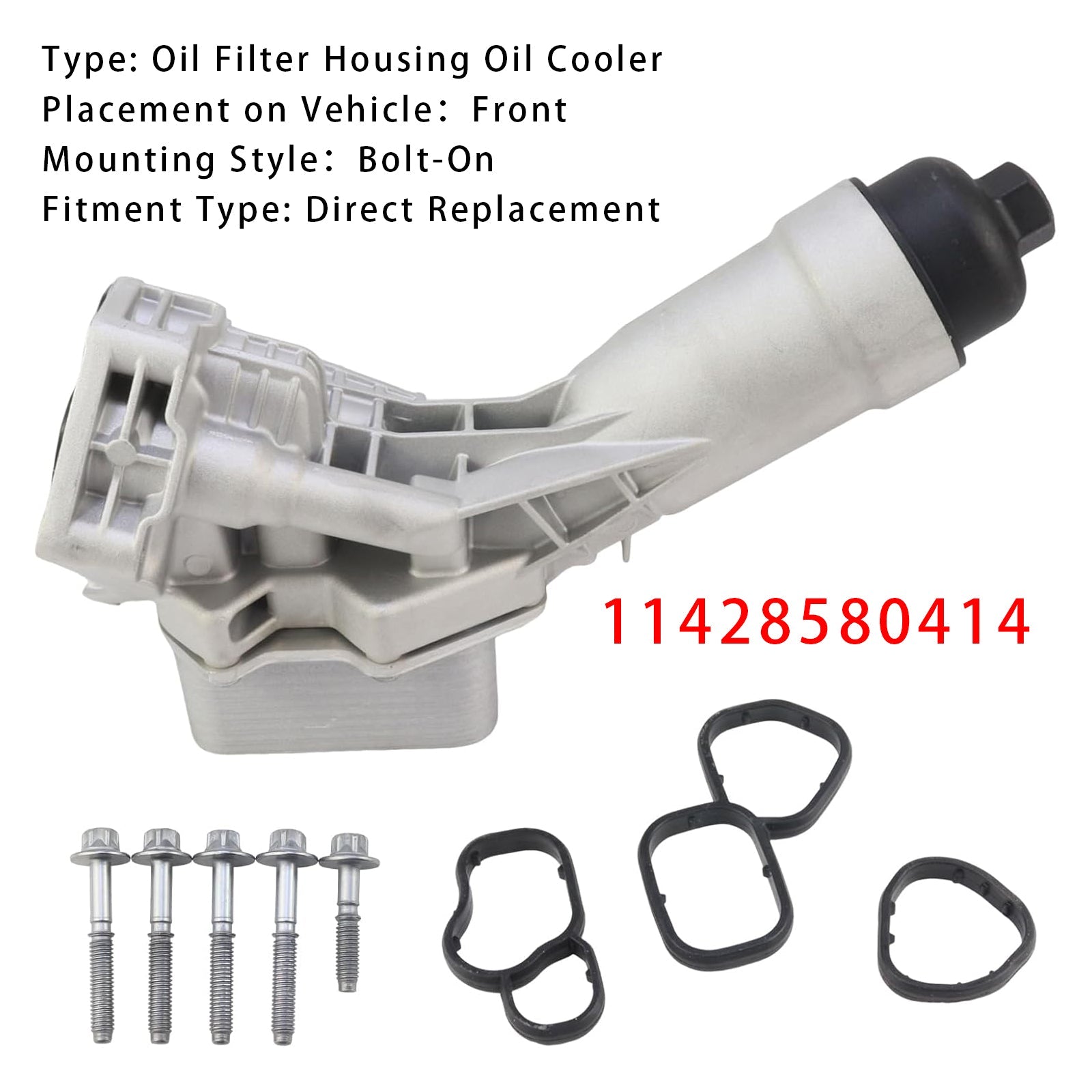 2020-2025 BMW 530i Oil Filter Housing Oil Cooler 11428580414 11428651710