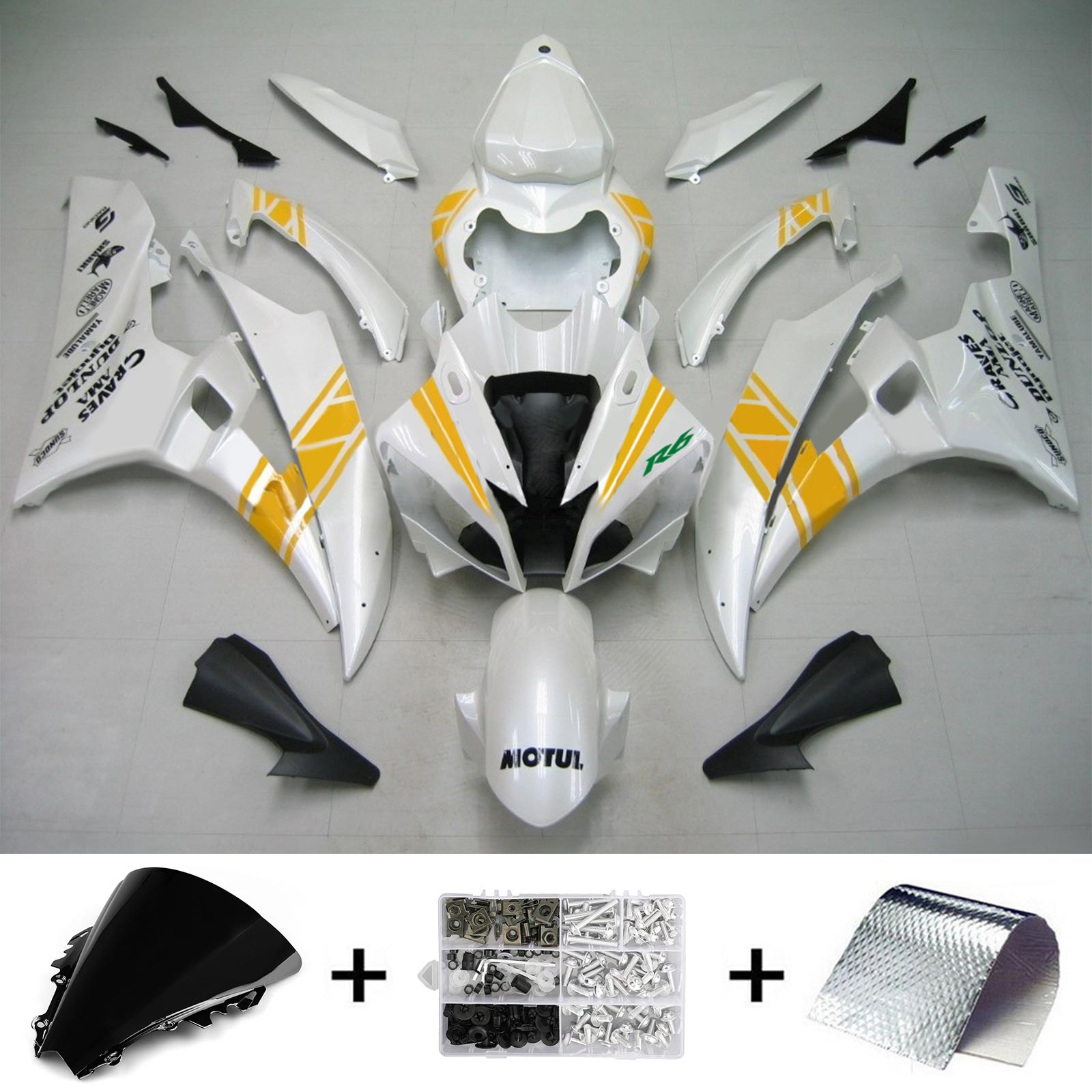 2006-2007 Yamaha YZF 600 R6 Fairing Kit Generic