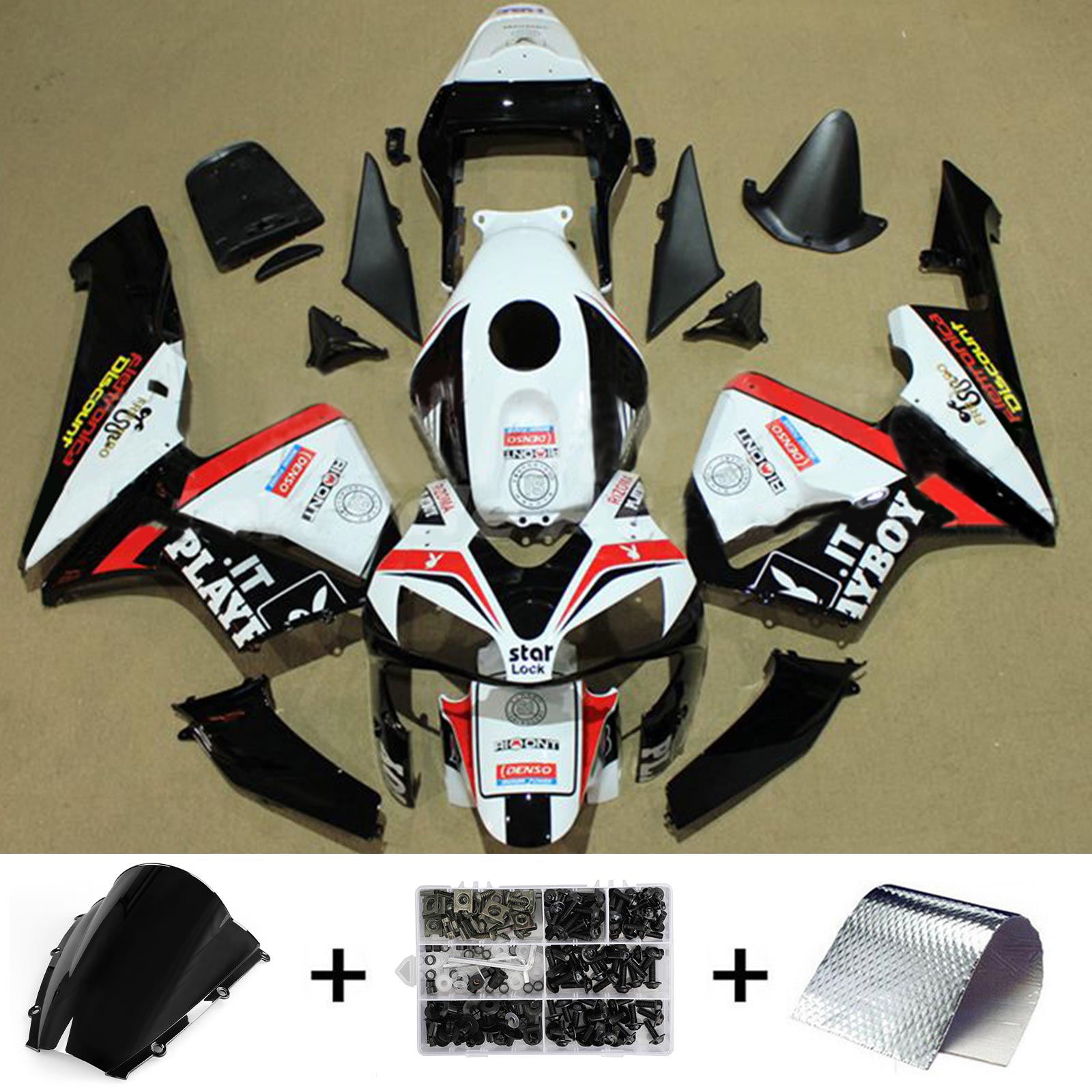 2003-2004 Honda CBR600RR F5 Fairing Kit Bodywork Plastic ABS