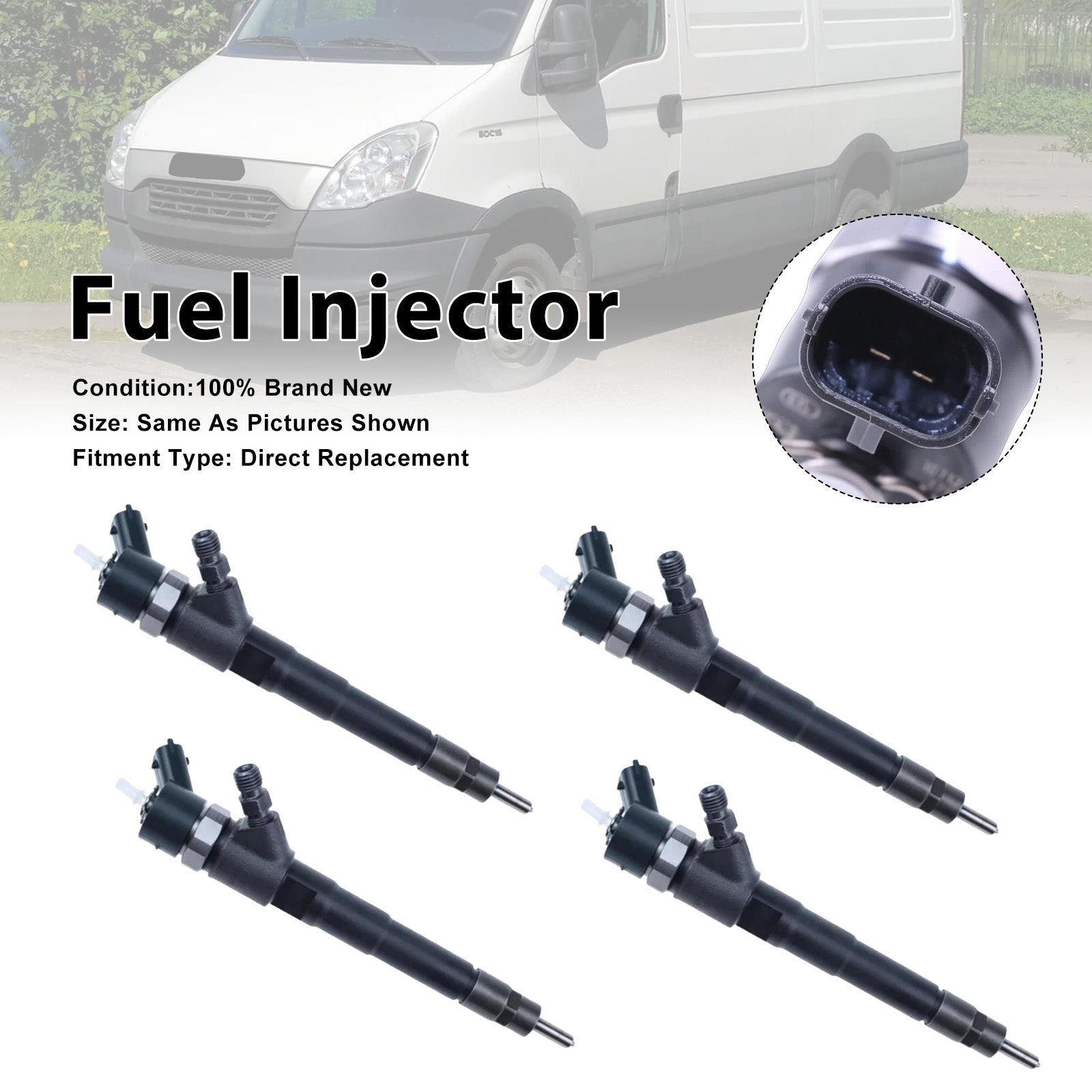 4Pcs Fuel Injector For Iveco Daily IV 06-11 Iveco Massif 08-11 0445110248