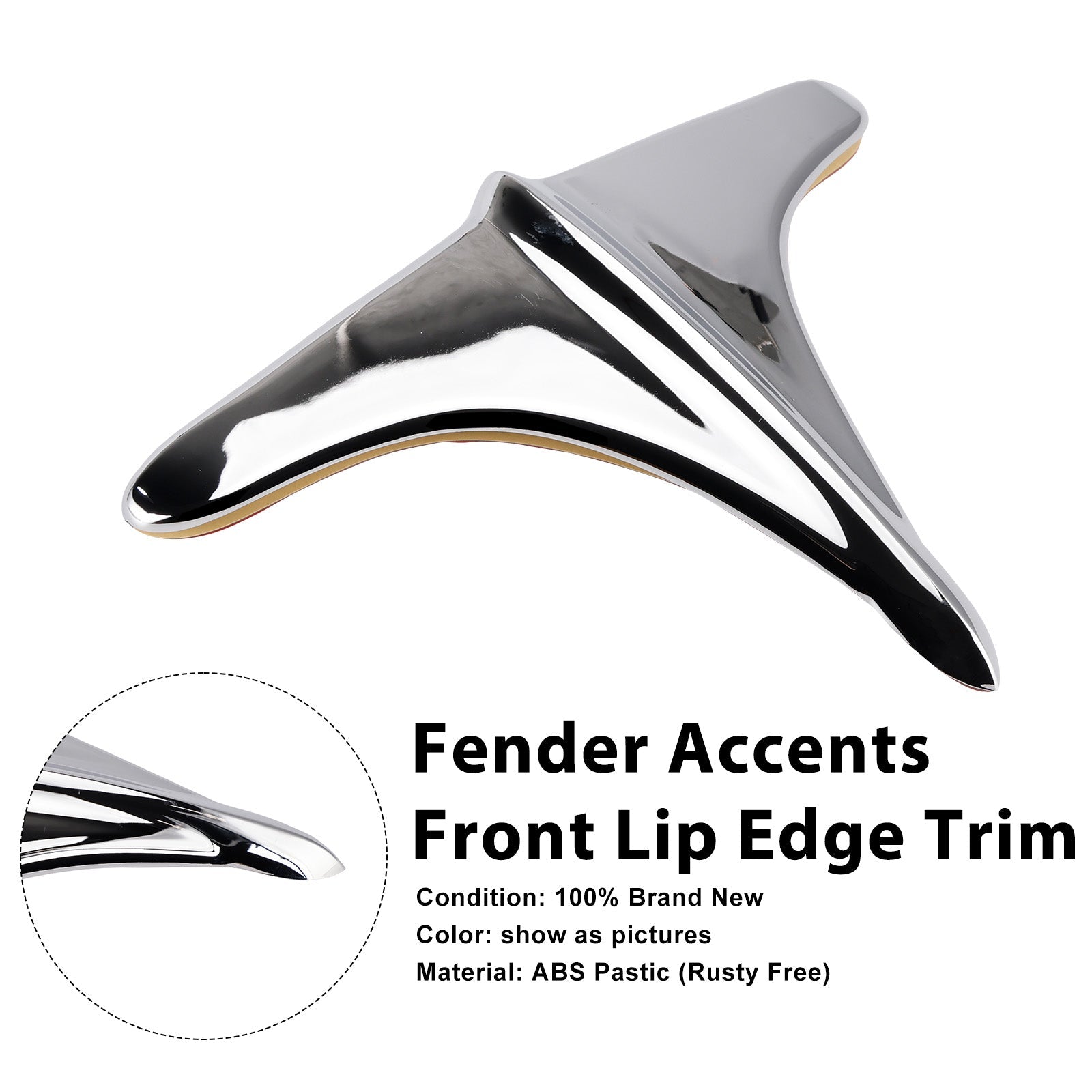 ABS Rear Fender Accents Front Edge Trim For Street Tri Glide 2009-2023